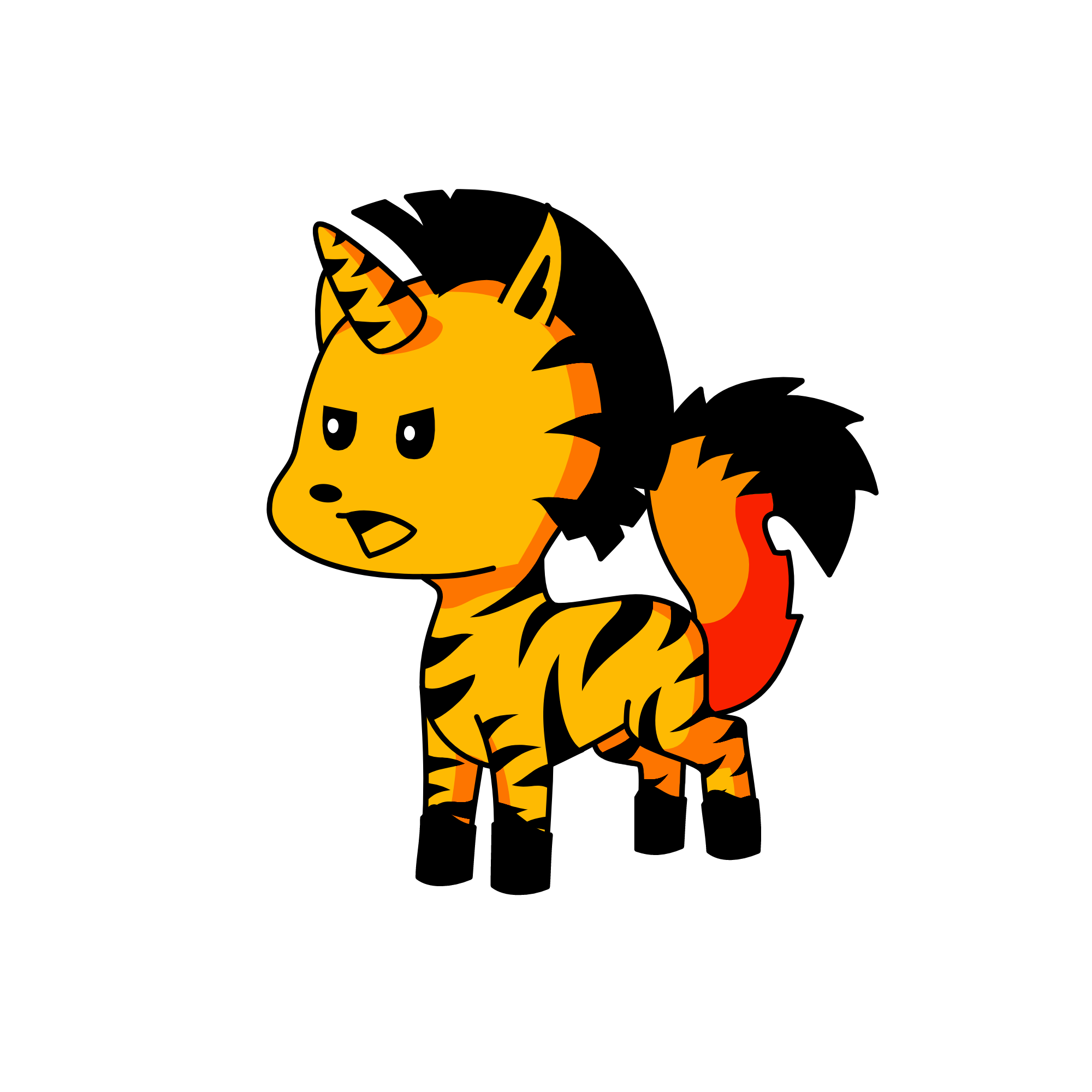 tigret(by the way he's a tiger not a unicorn), the unicorn