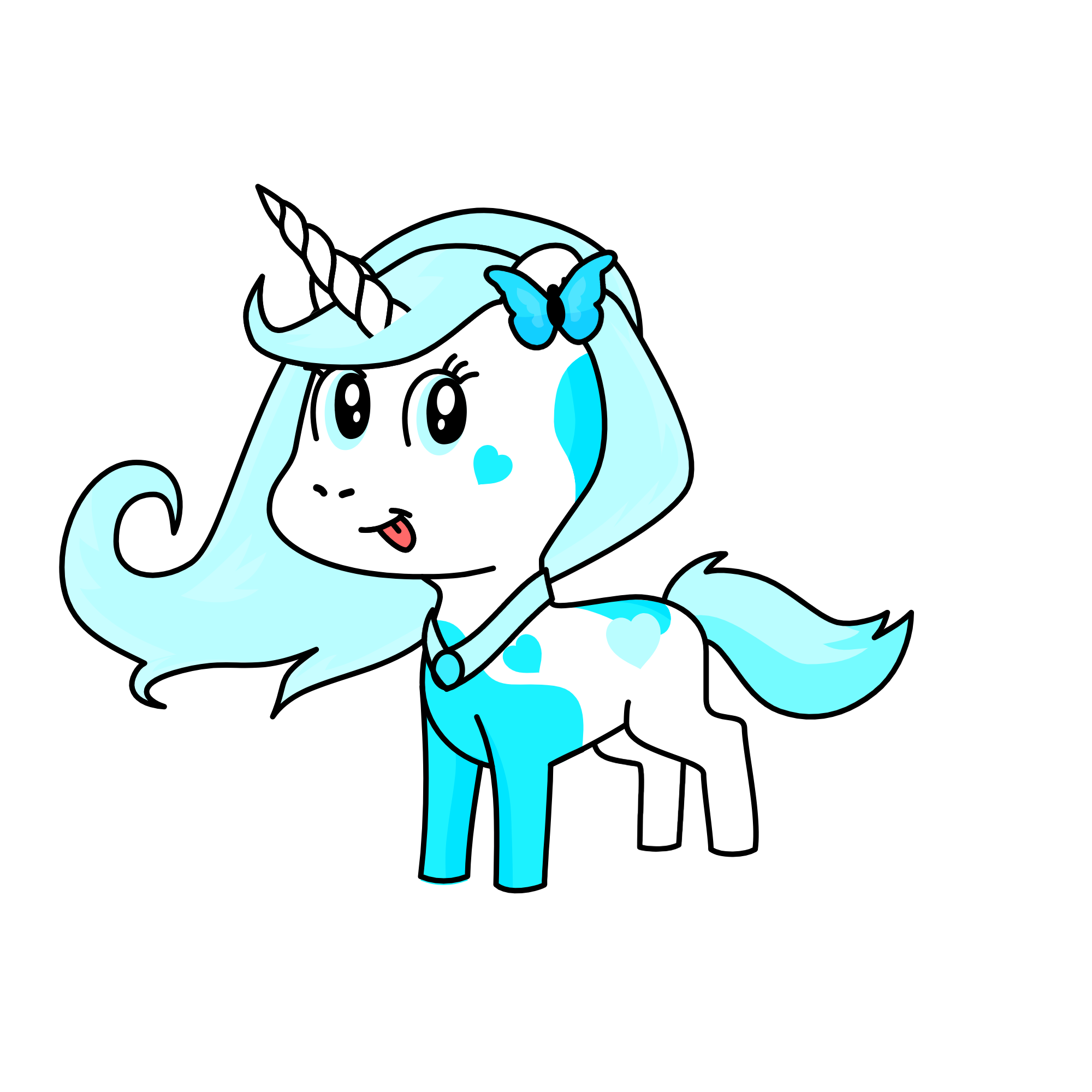 princess crystal/snowy, the unicorn