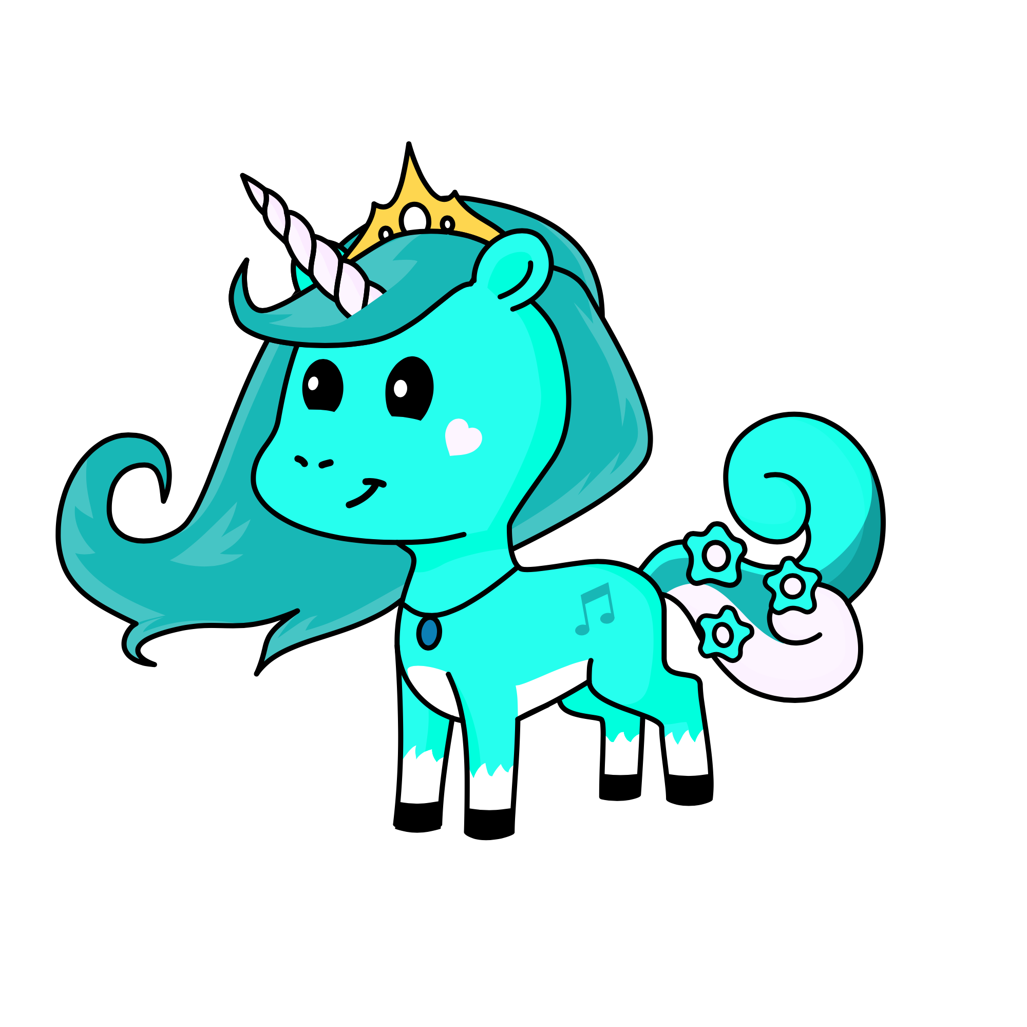 Princess Snowflake, the unicorn