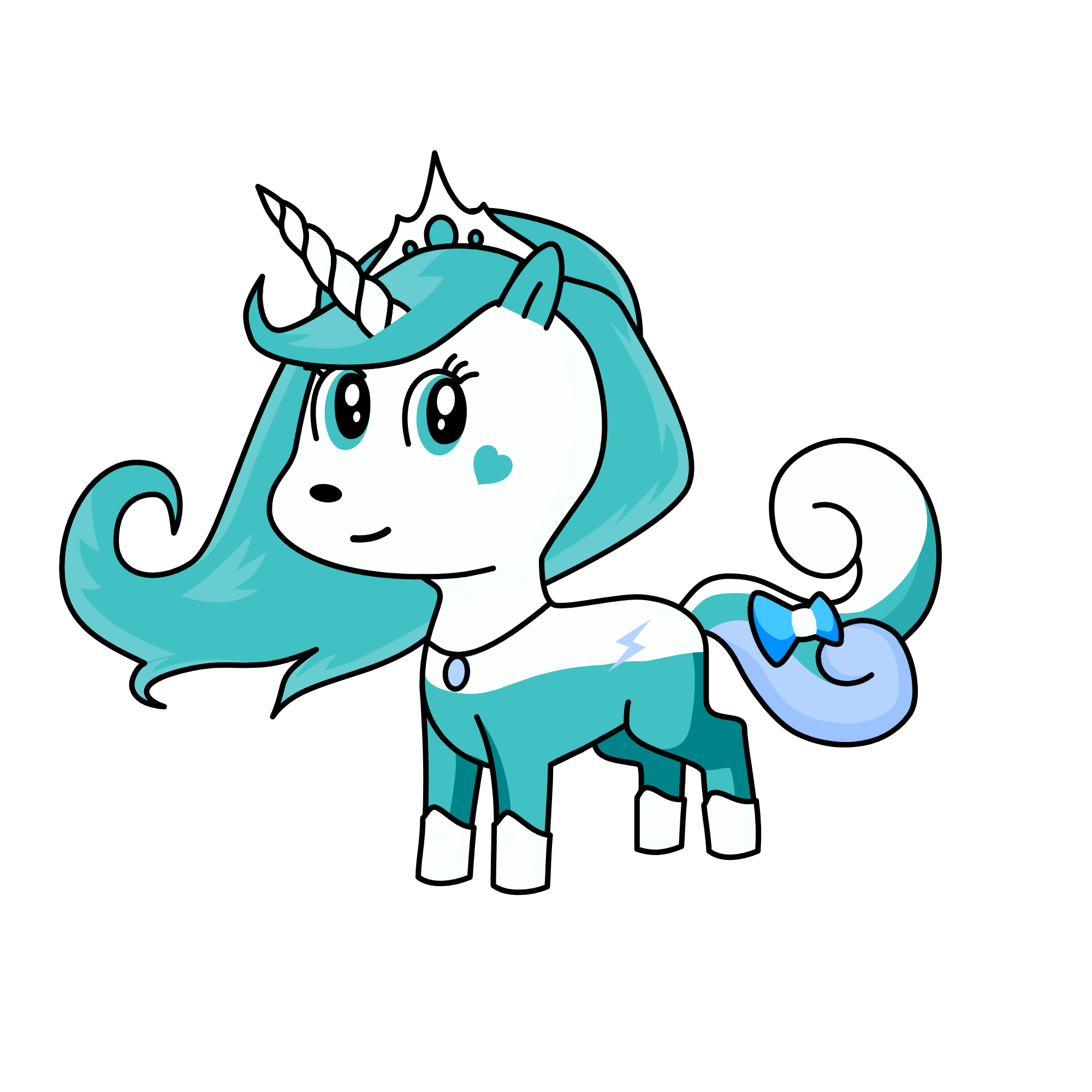princess snow, the unicorn