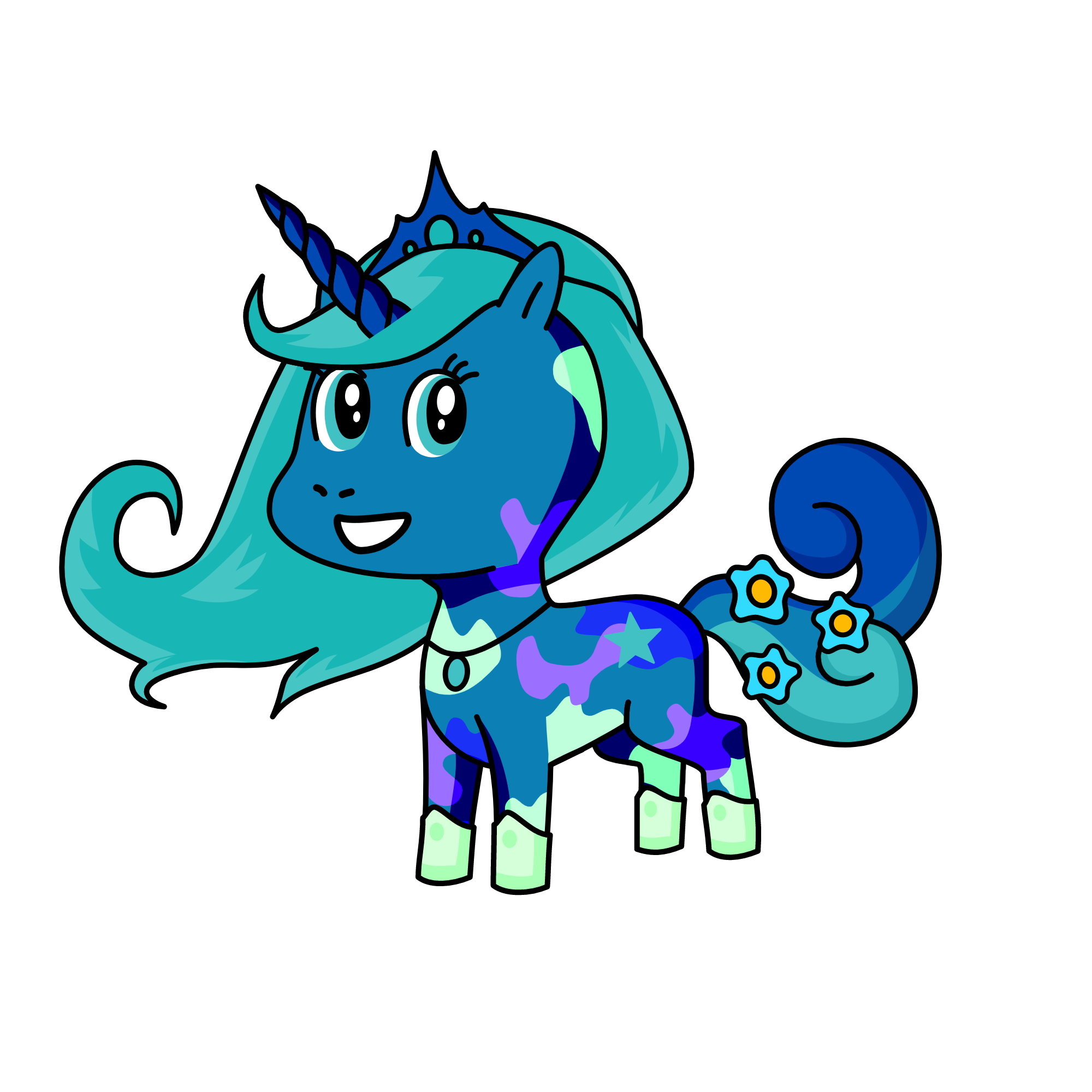Princess Snowy, the unicorn