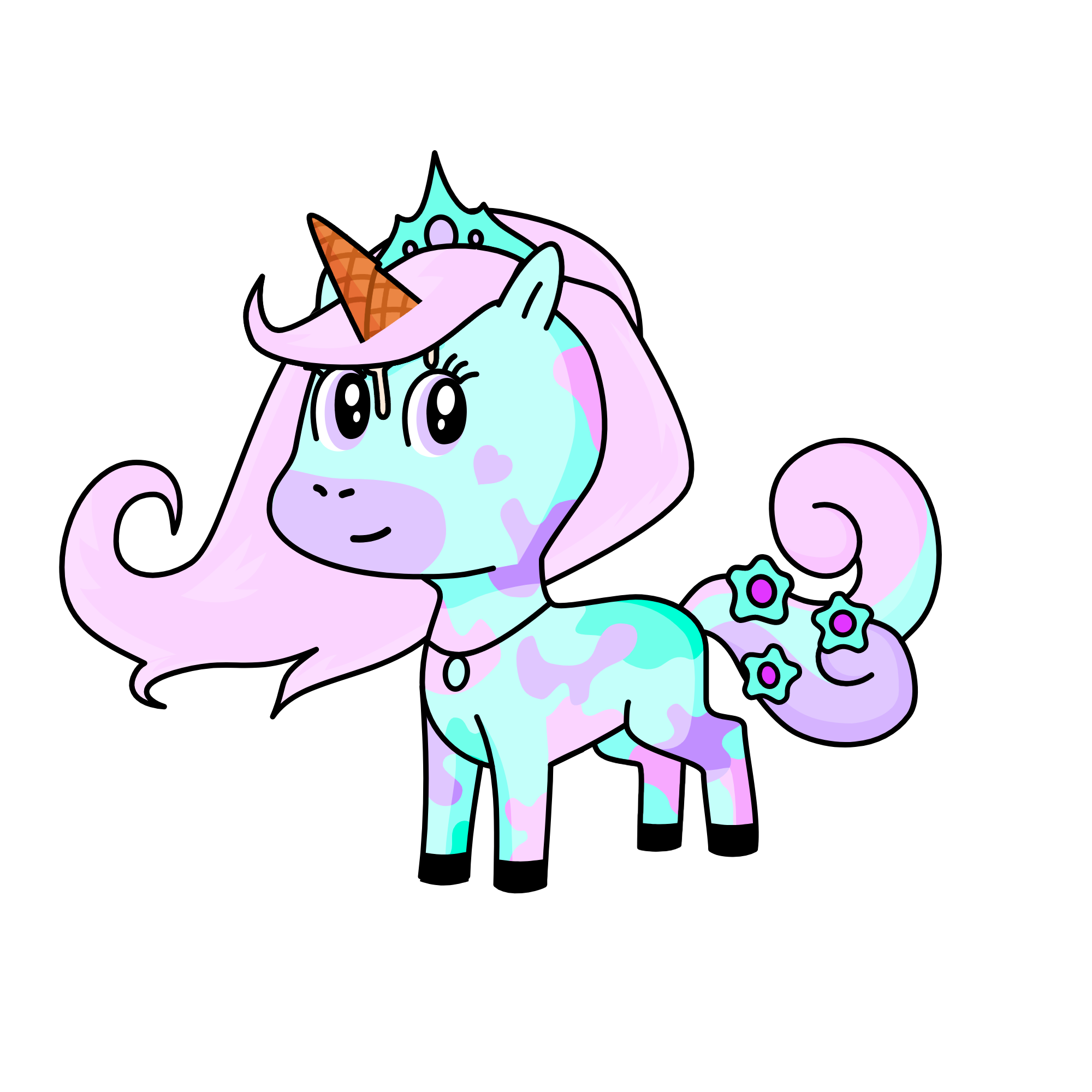 creamy ice, the unicorn