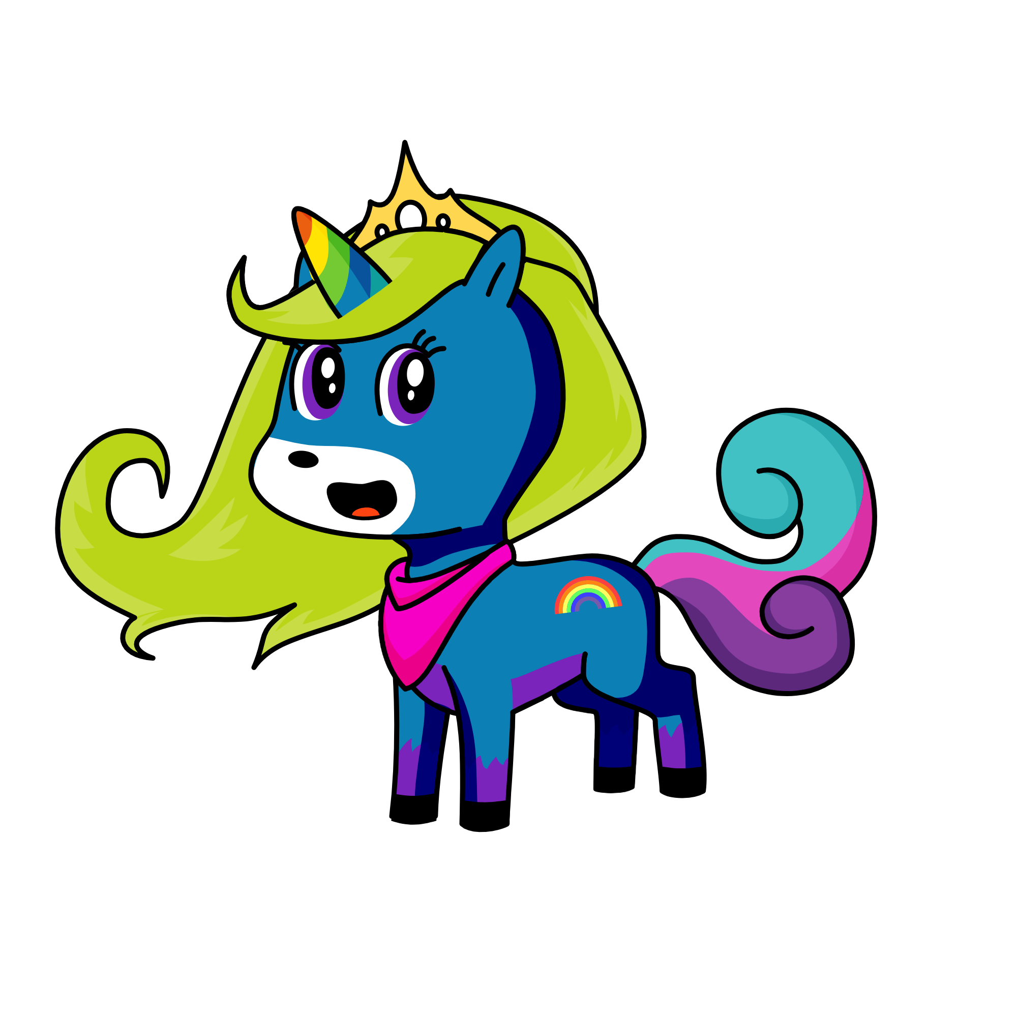 Violet, the unicorn