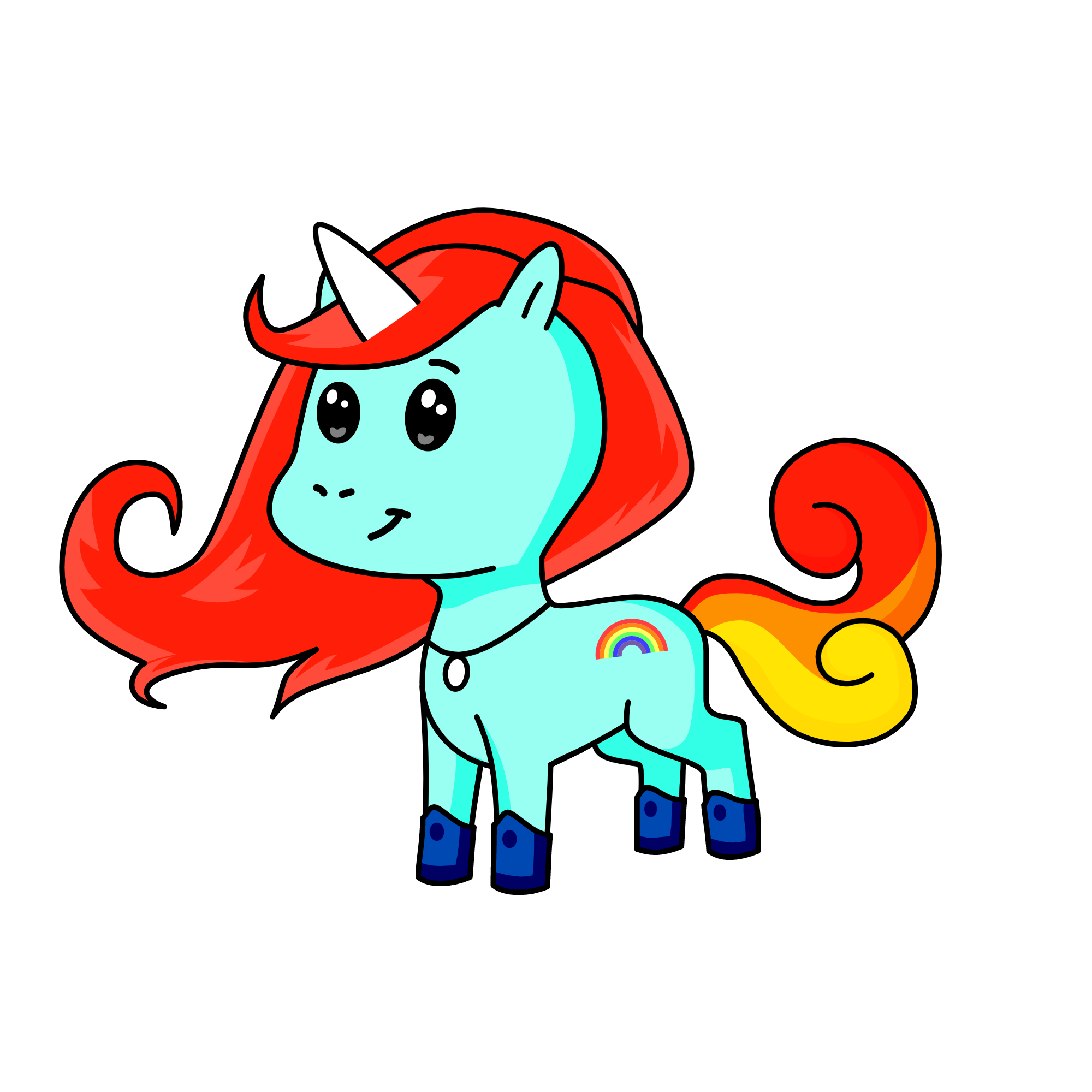 Rainbow Dash, the unicorn