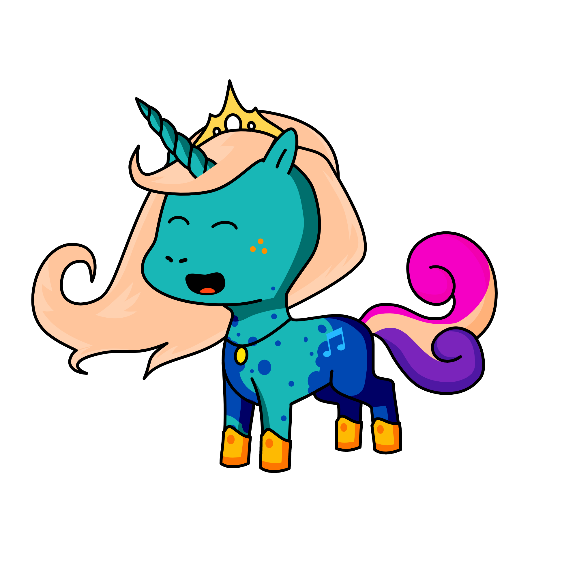 ice queen, the unicorn