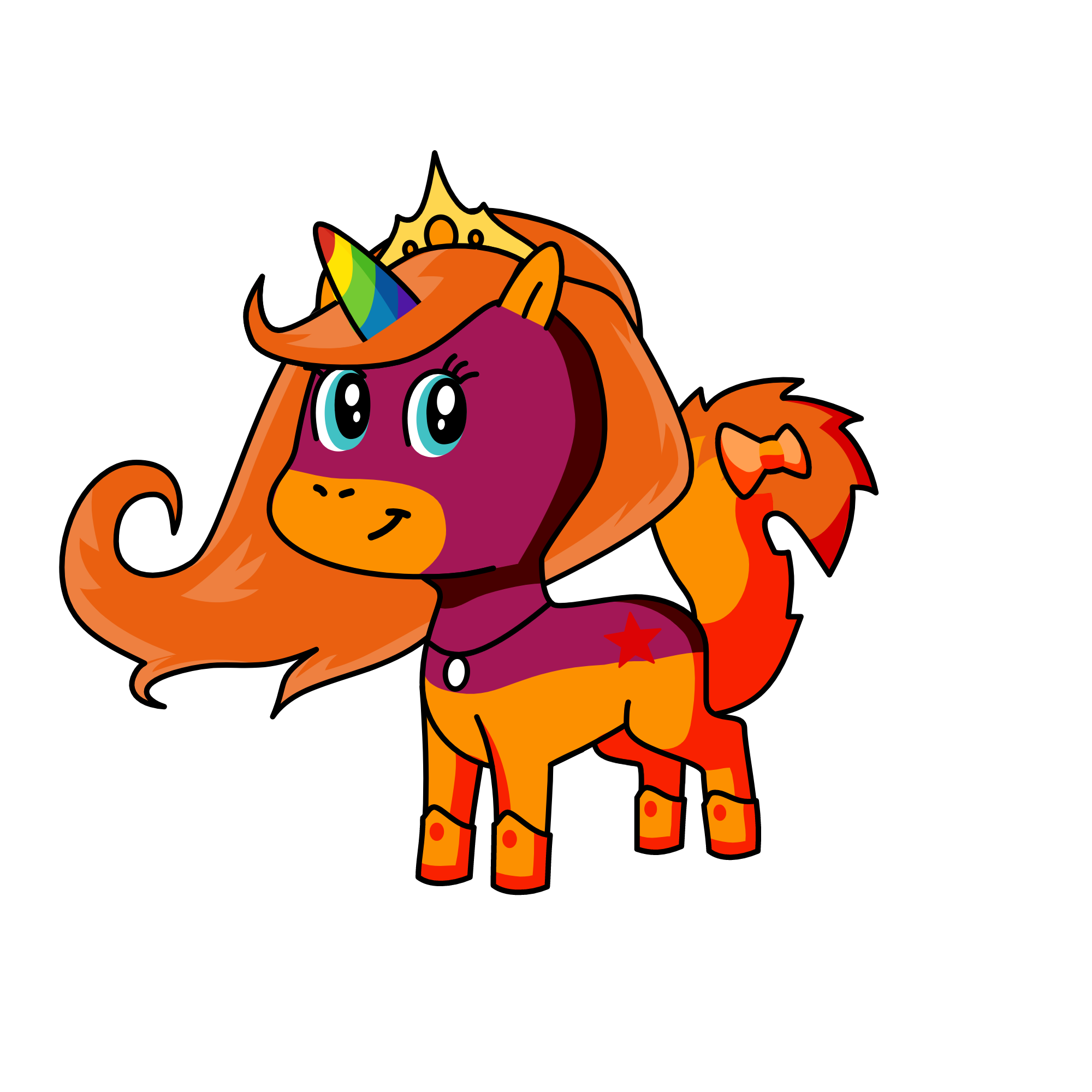 princess orange, the unicorn