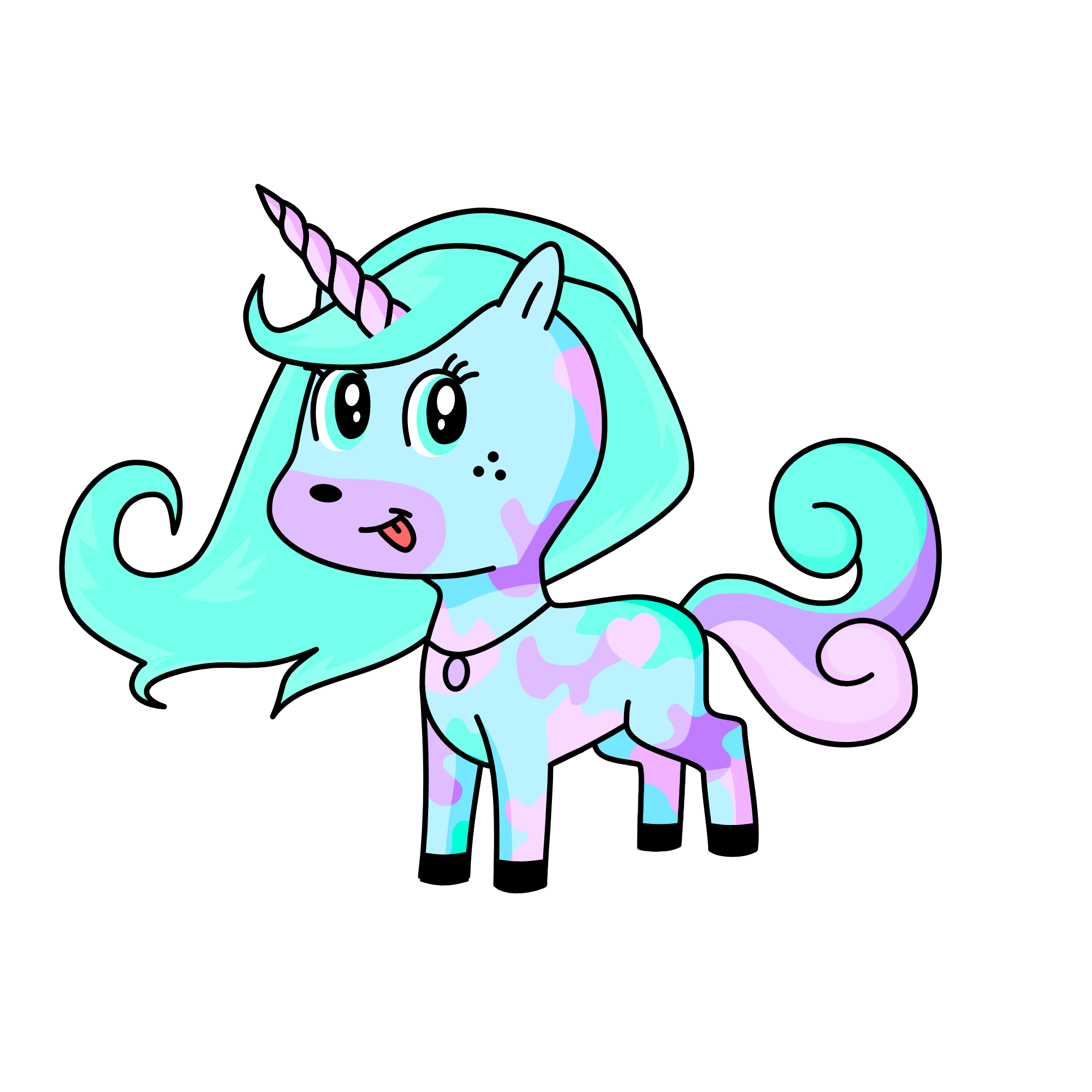 Happy, the unicorn