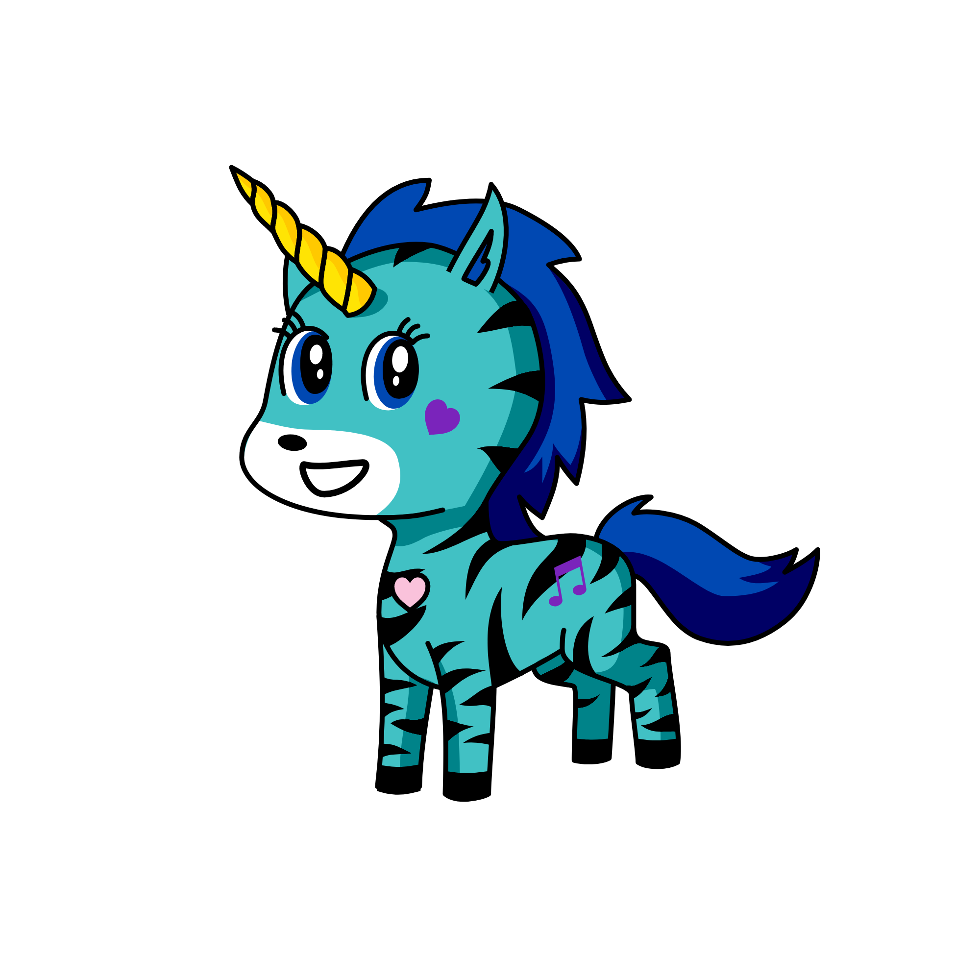 Midnight, the unicorn