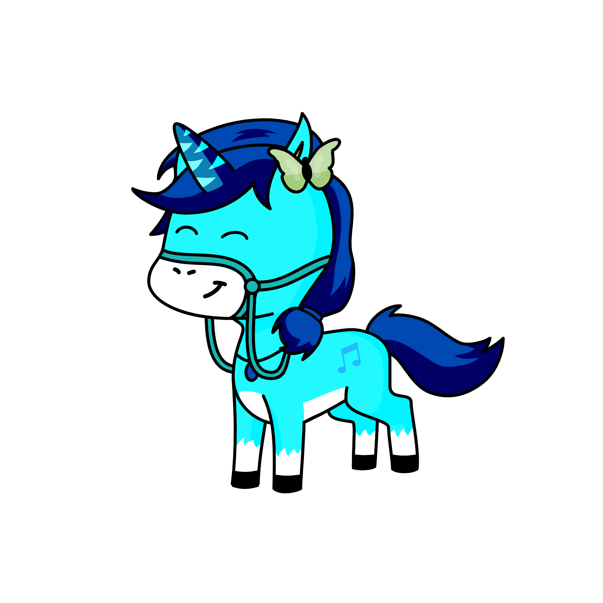 Meledy, the unicorn