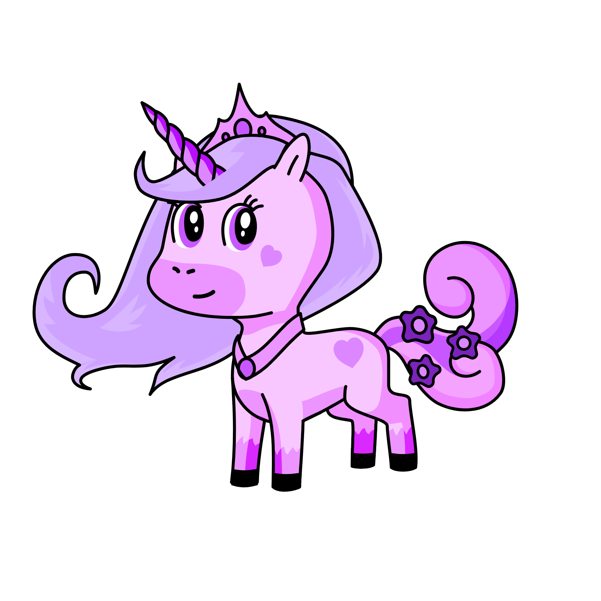 Queen Rainbow, the unicorn