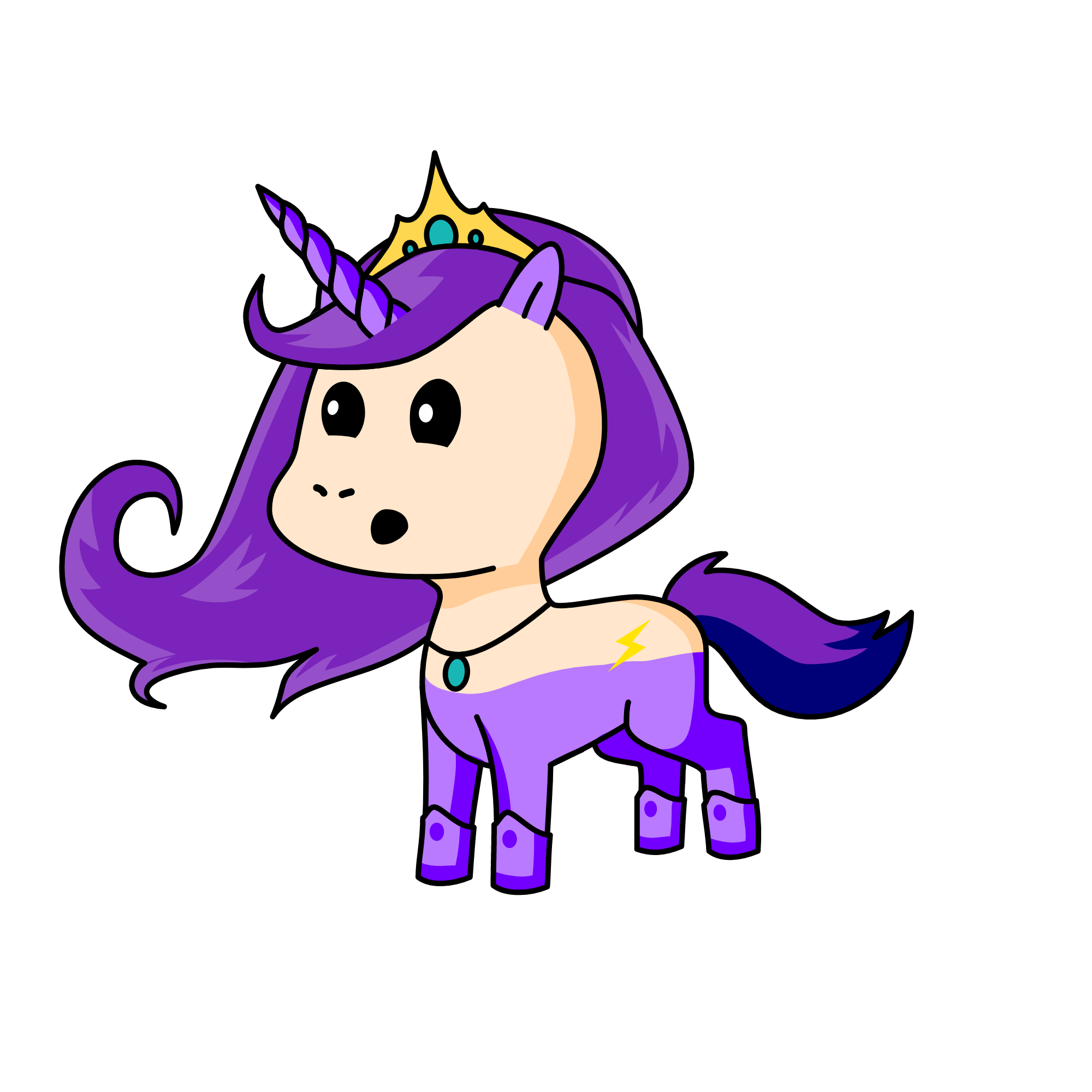 Queen Mal, the unicorn