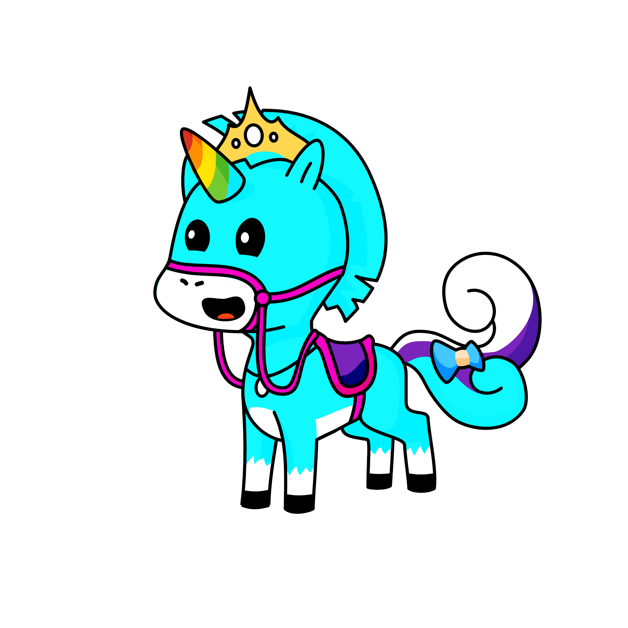 Princess Blue Sky, the unicorn