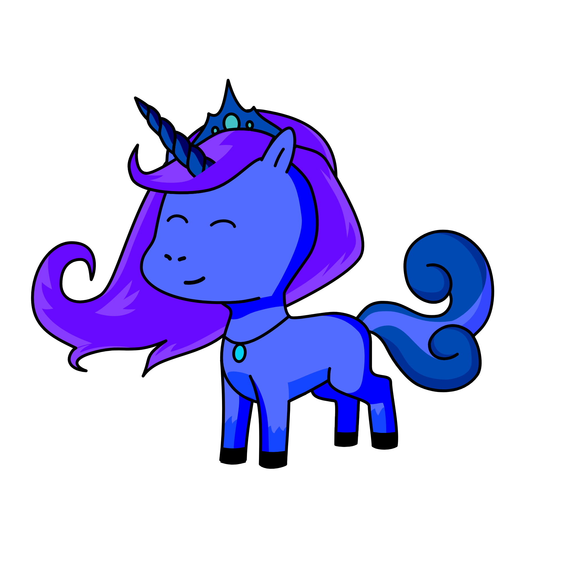 Sapphire, the unicorn