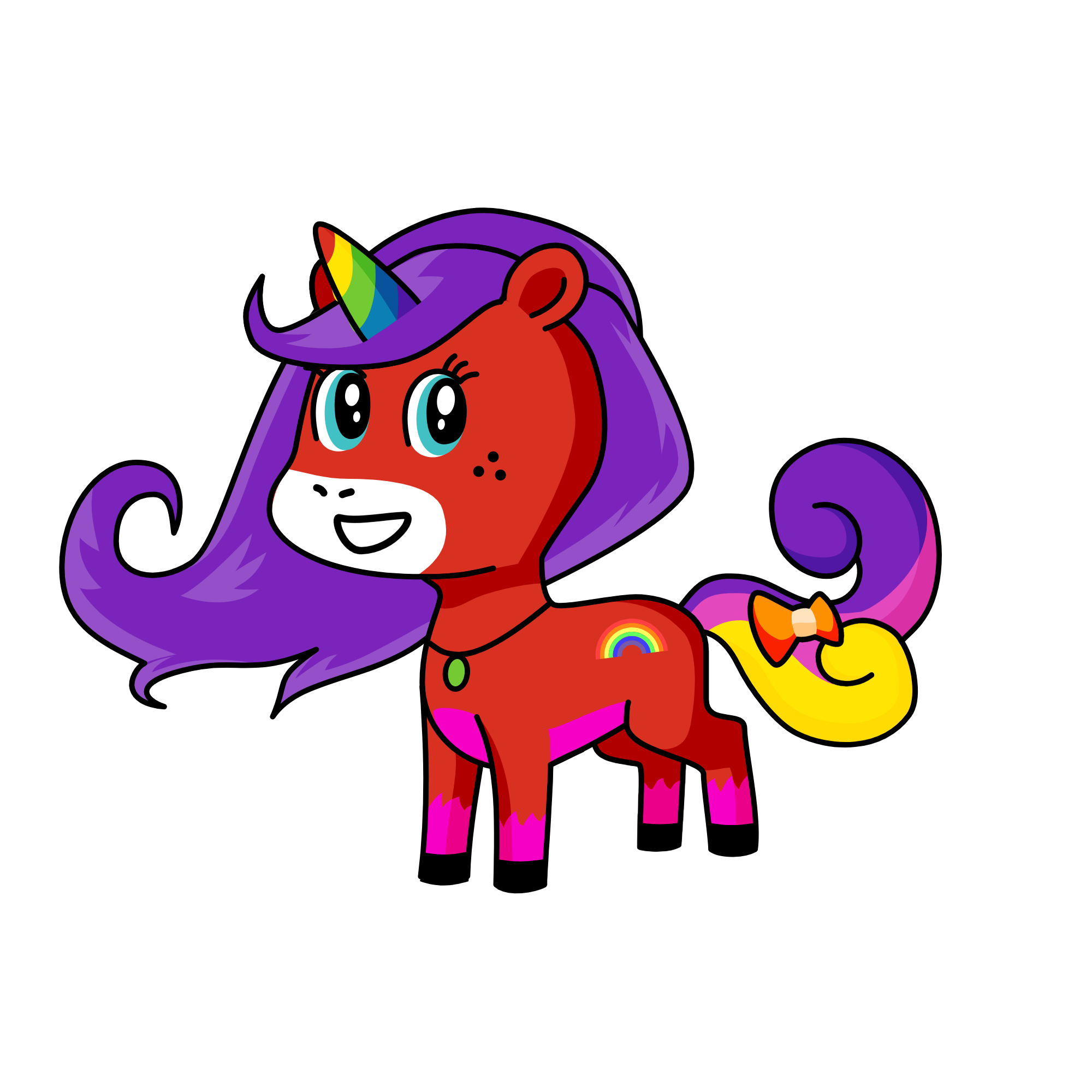 arcoiris en el cielo, the unicorn