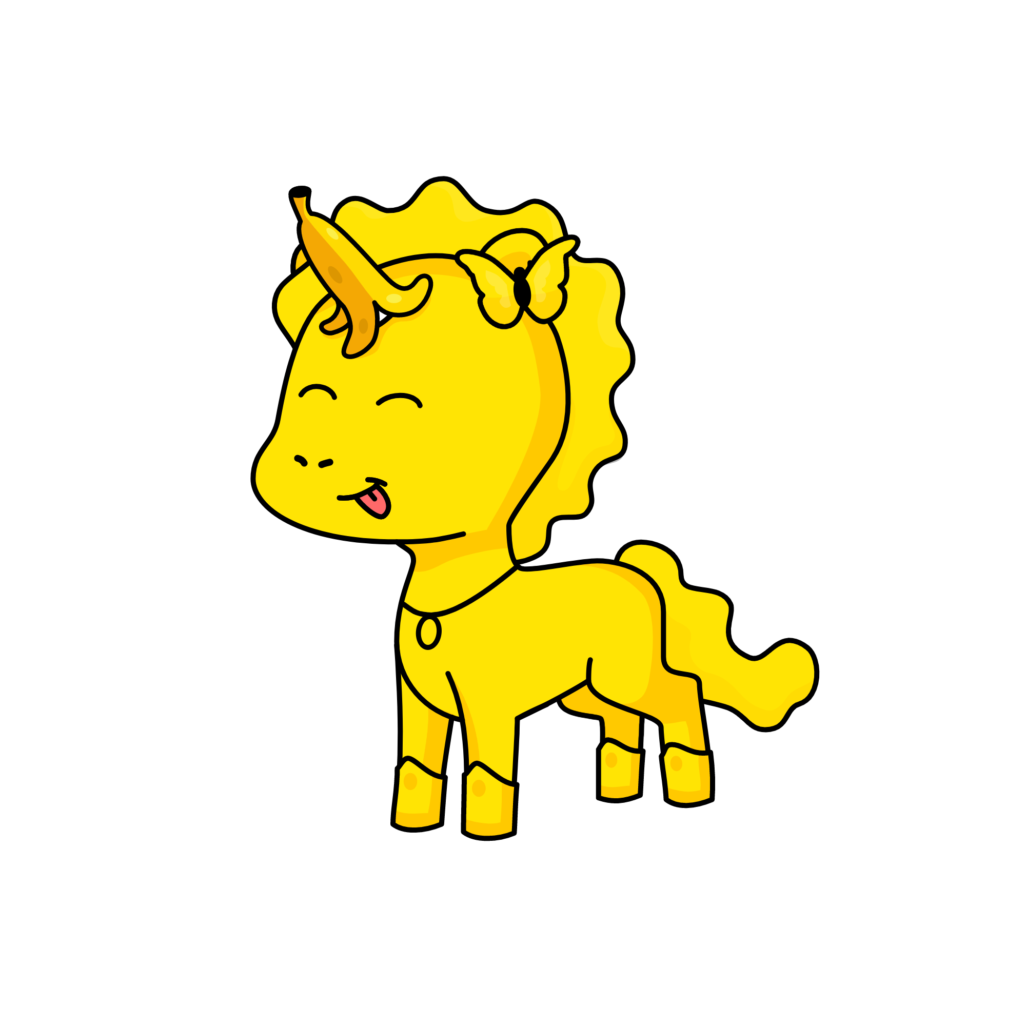 Banana Baby, the unicorn