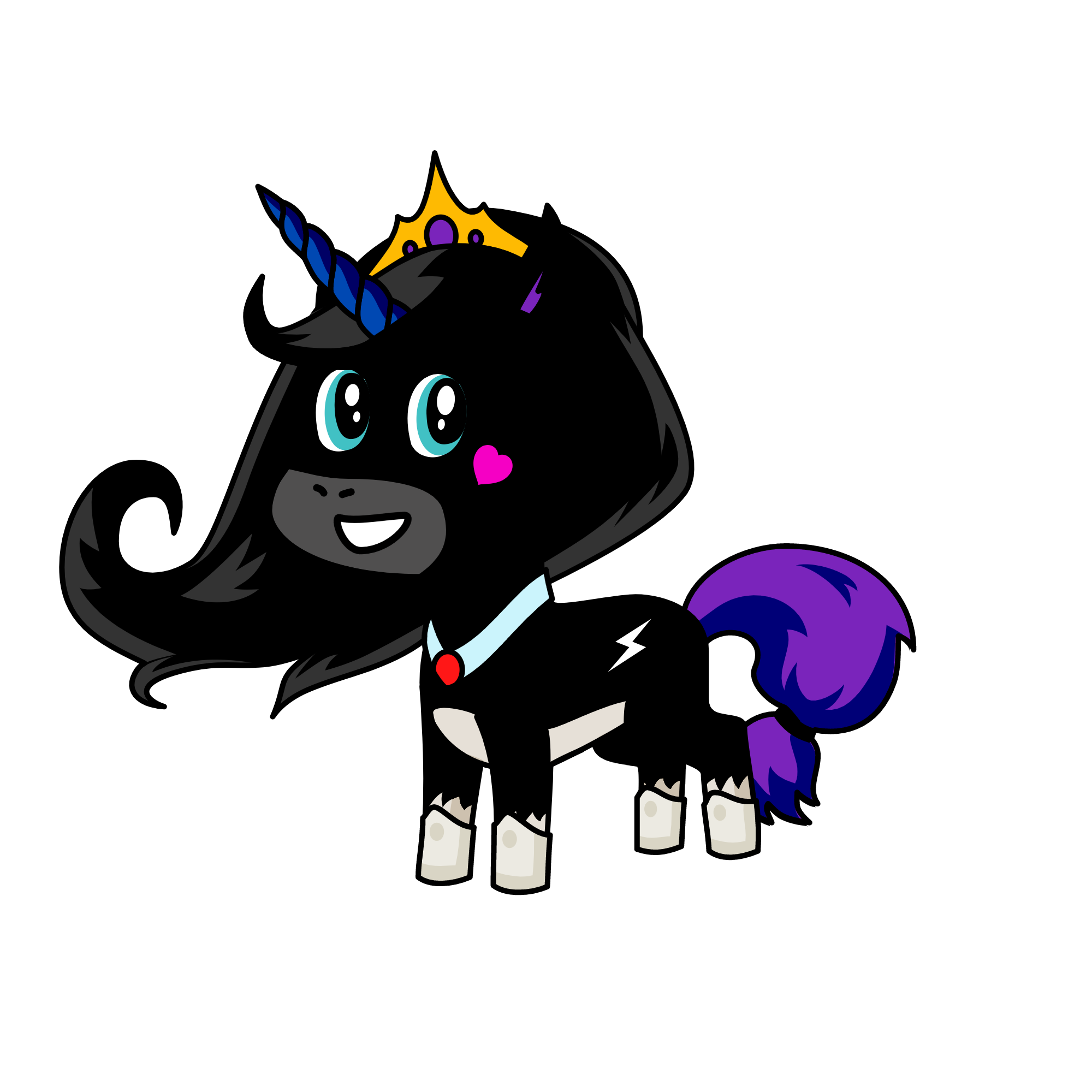 dark night, the unicorn