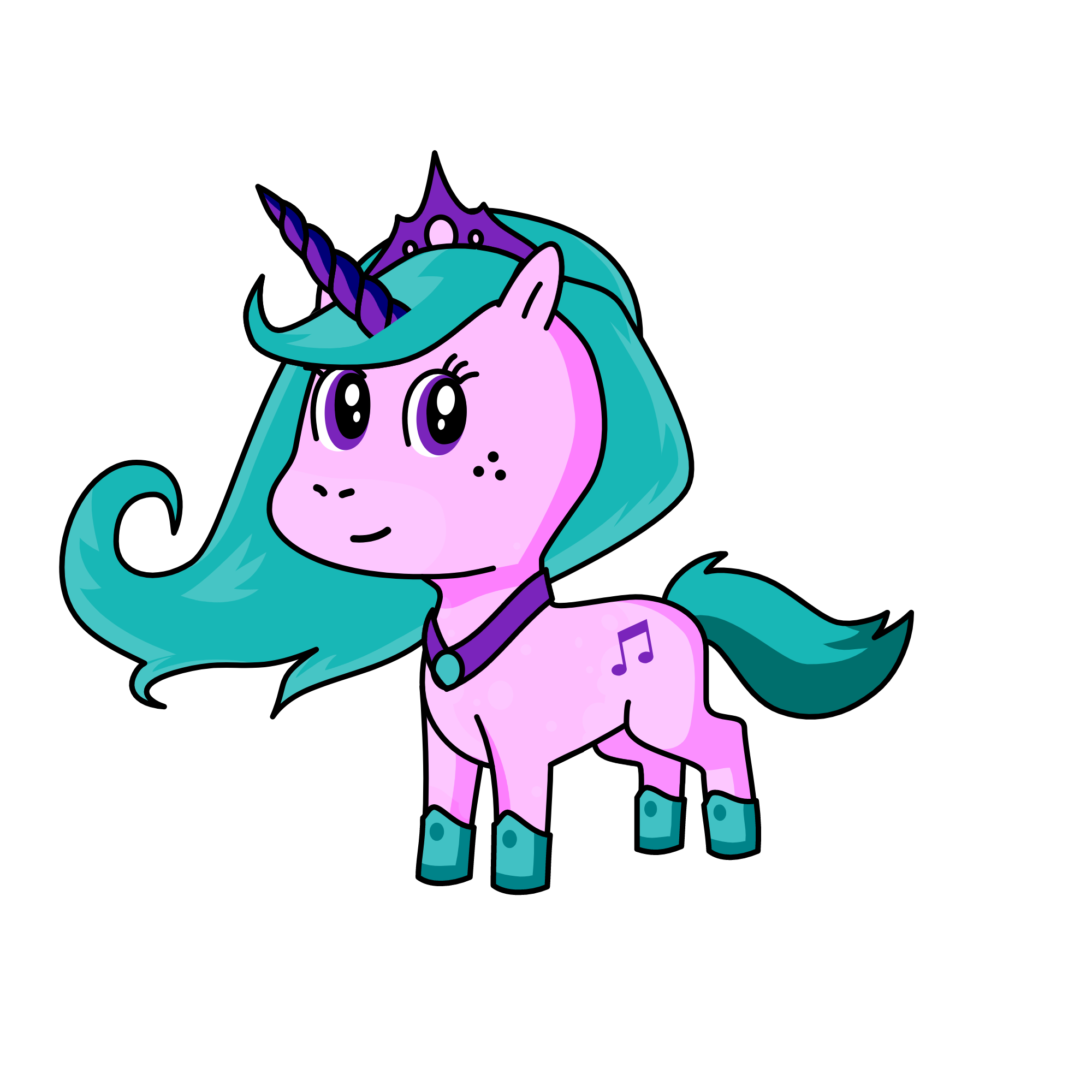 Cotton Candy Queen, the unicorn