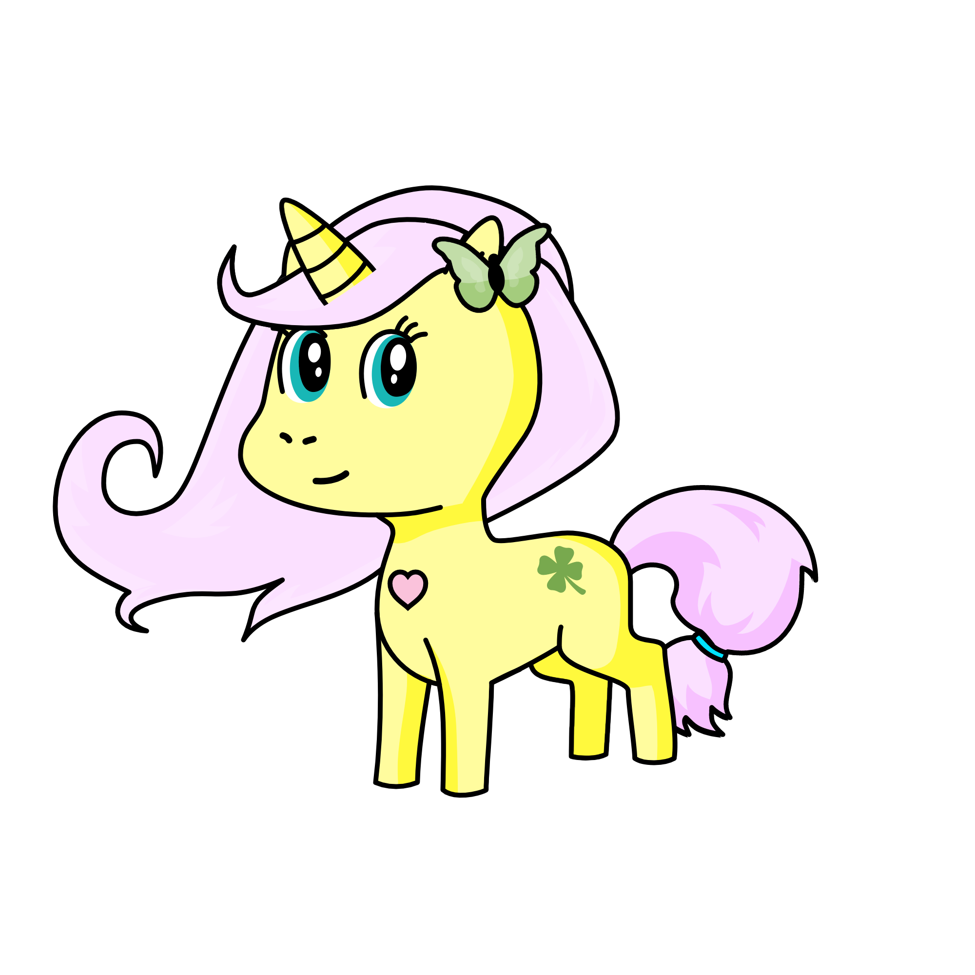 fluttershy, the unicorn