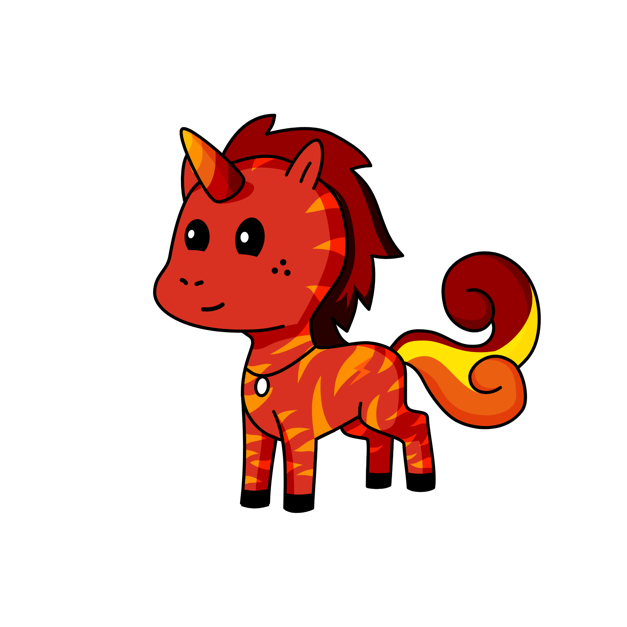 Fire, the unicorn