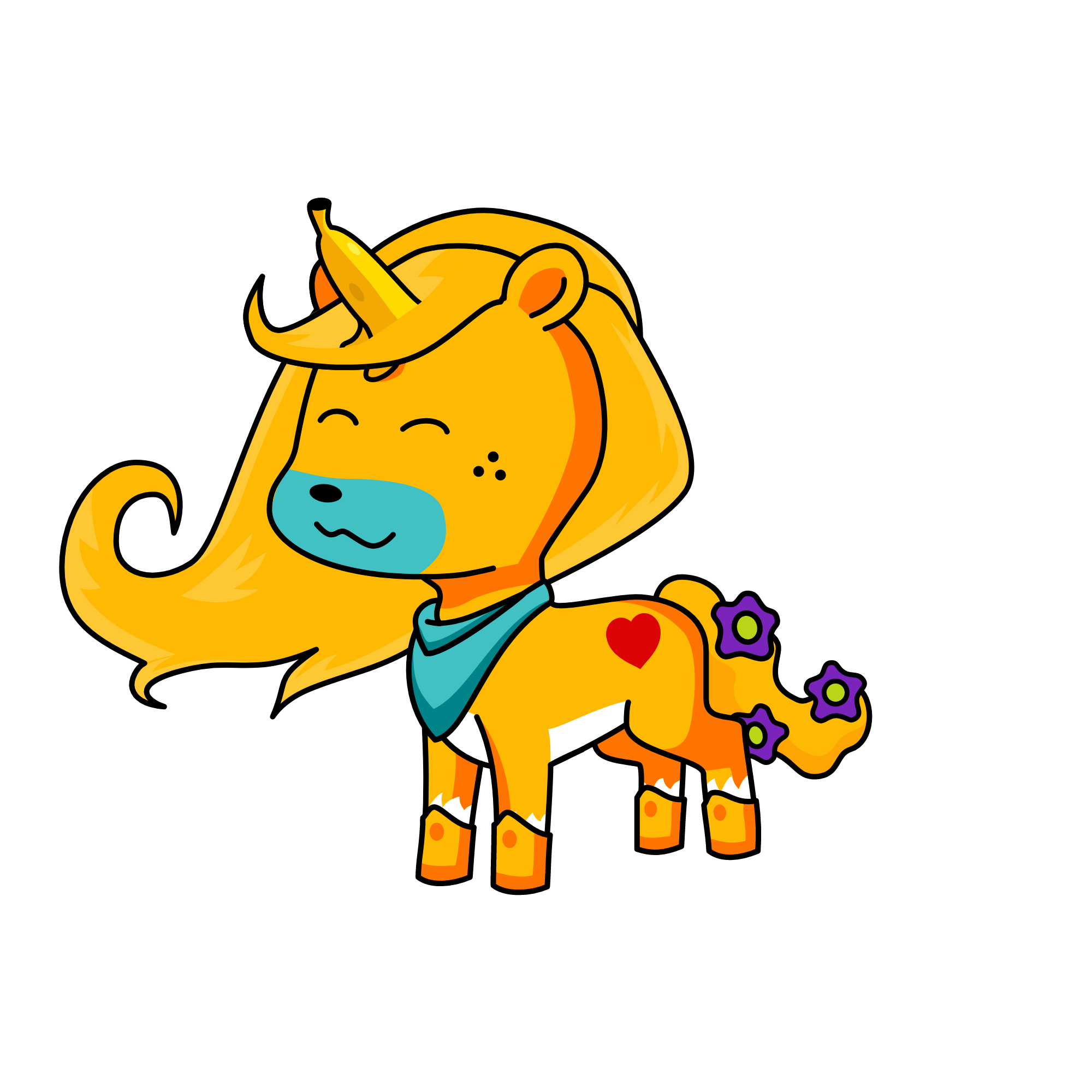 banana, the unicorn
