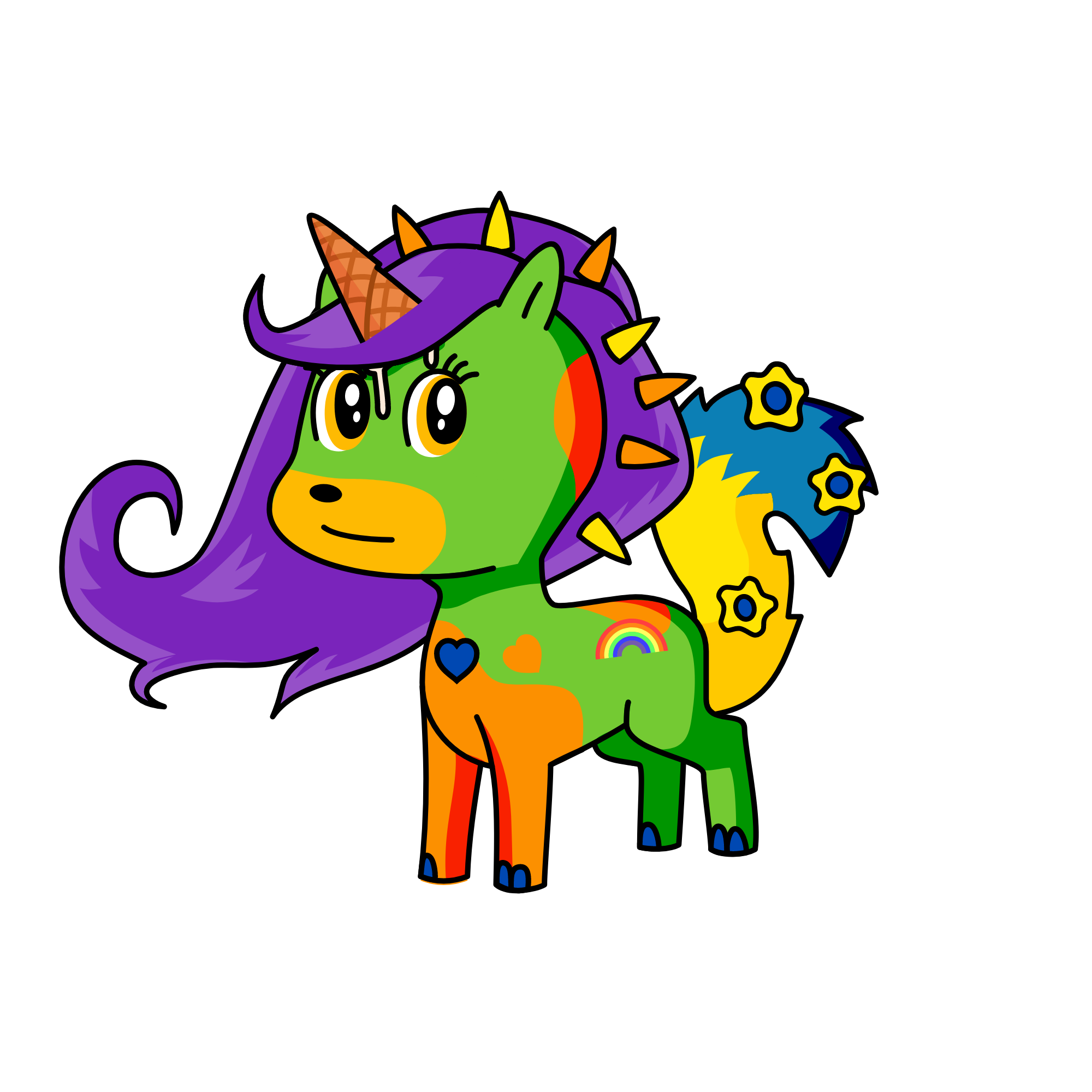 ice girl, the unicorn