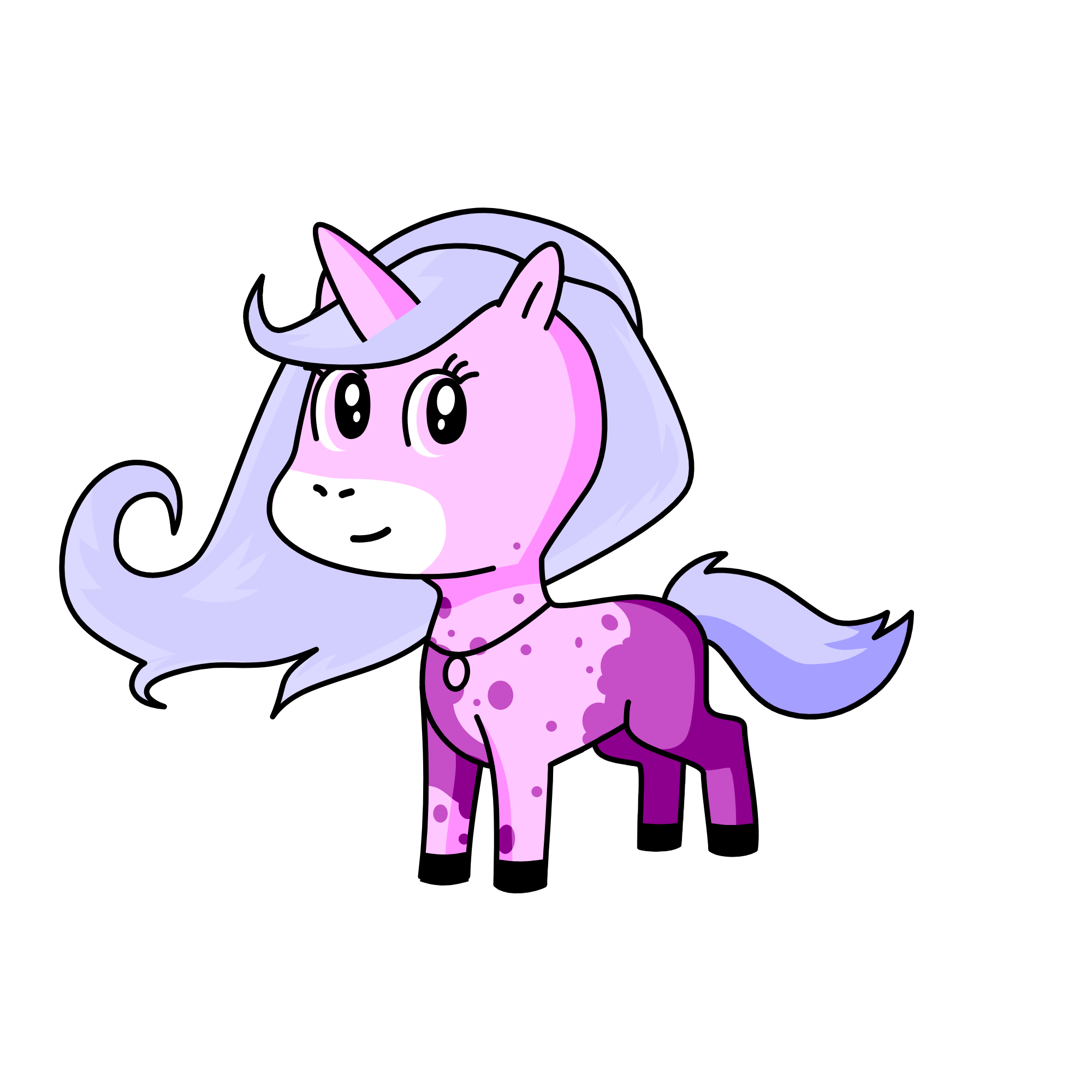 pony, the unicorn