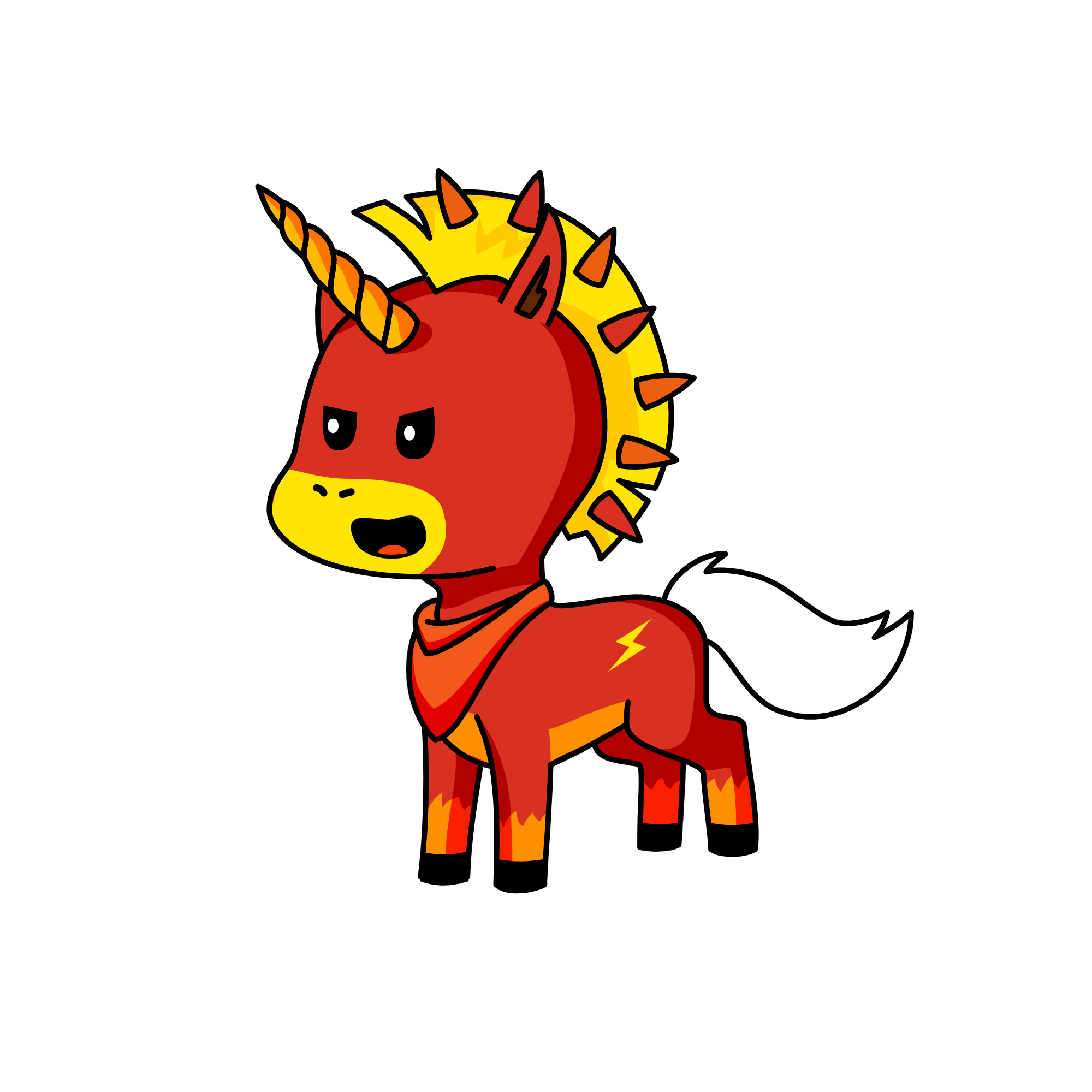 flame, the unicorn