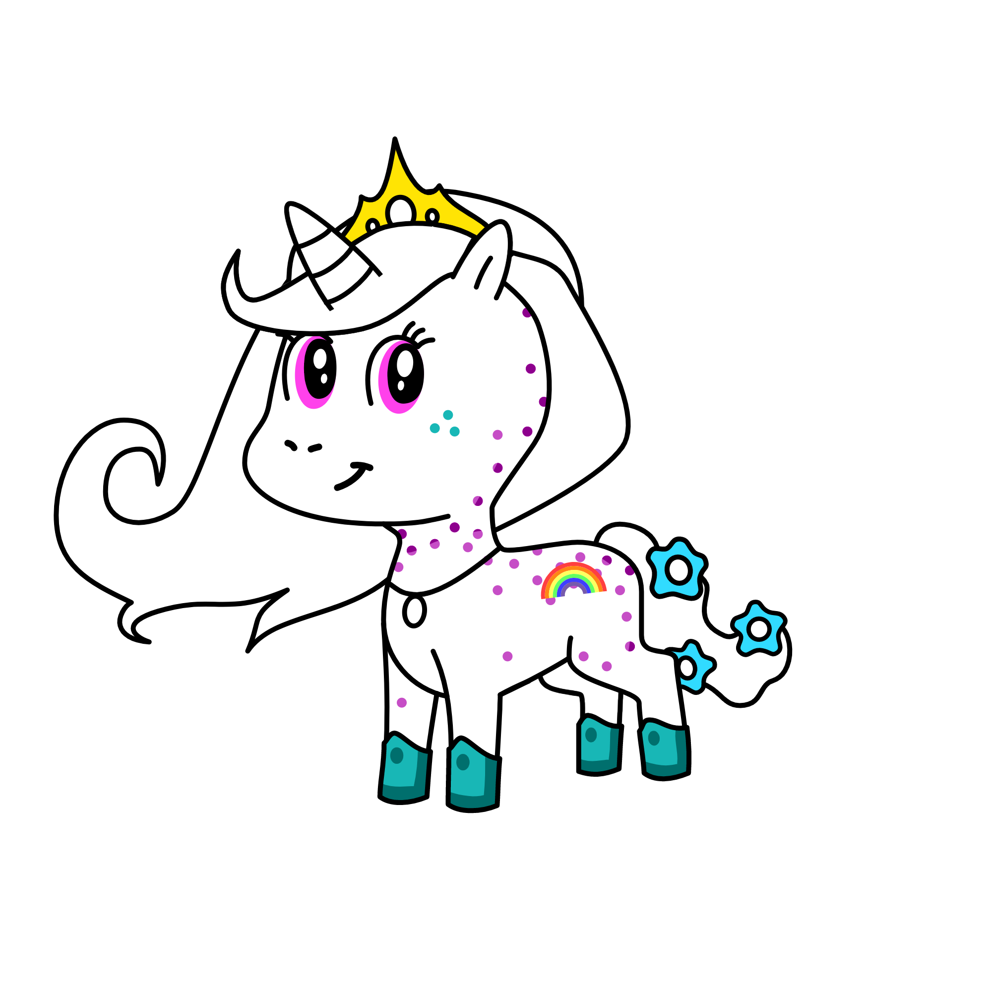 happy, the unicorn