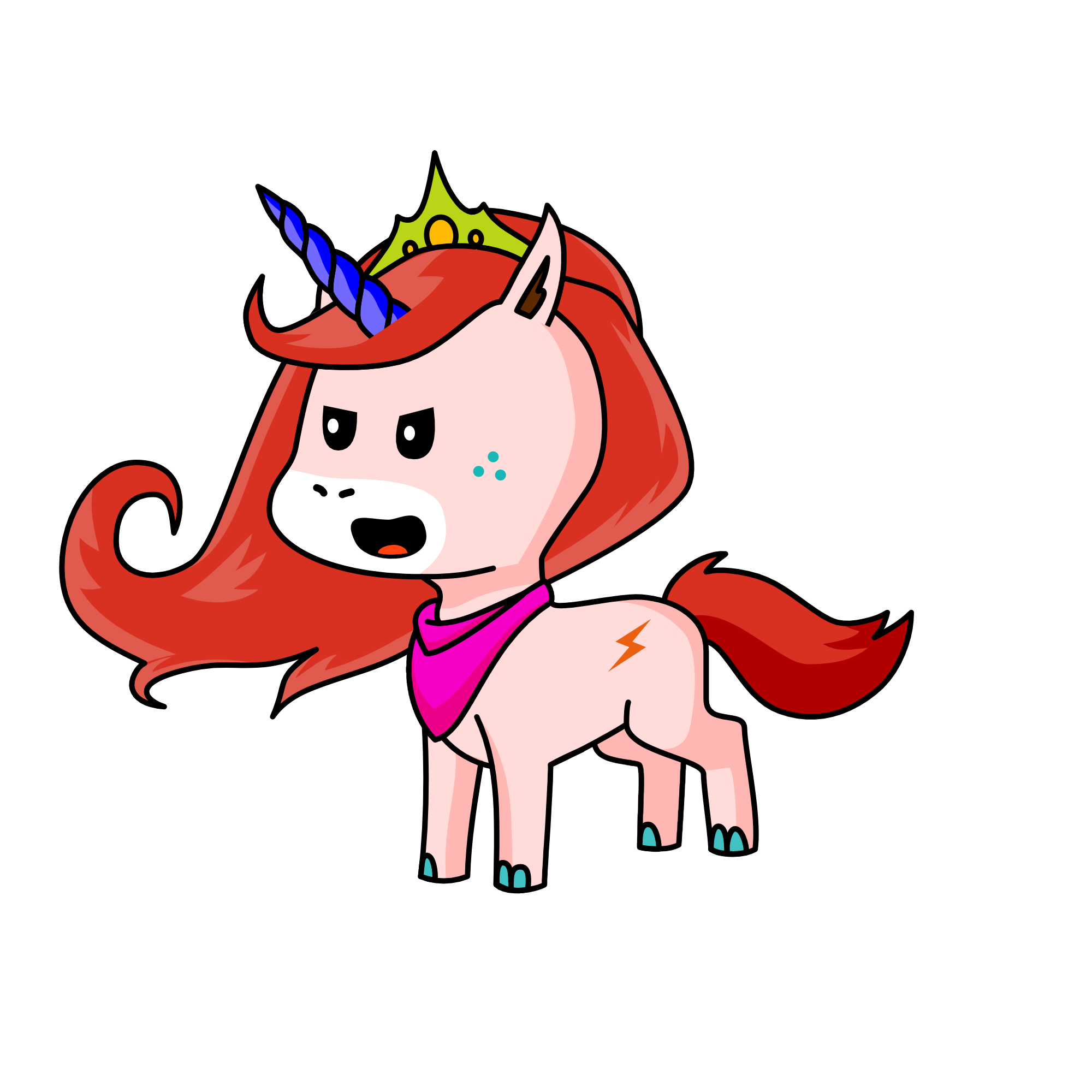 Brush, the unicorn