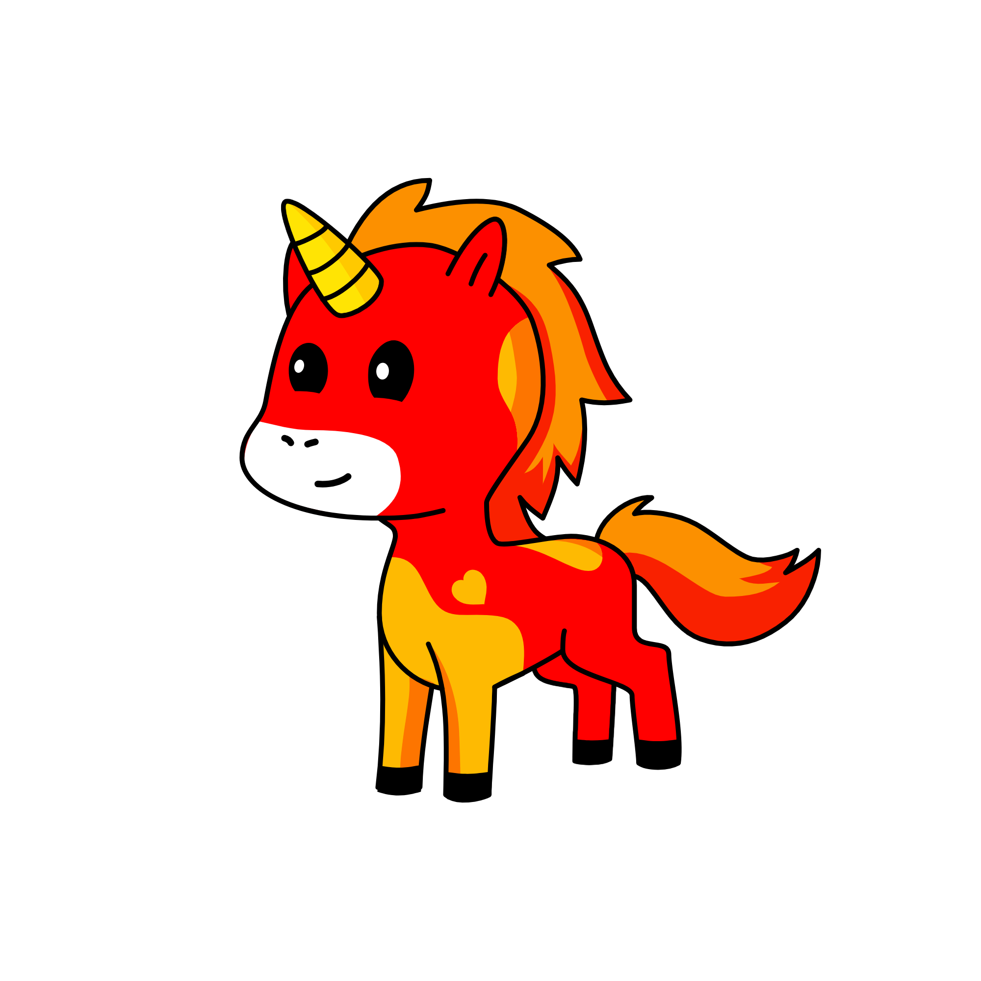 Flame, the unicorn
