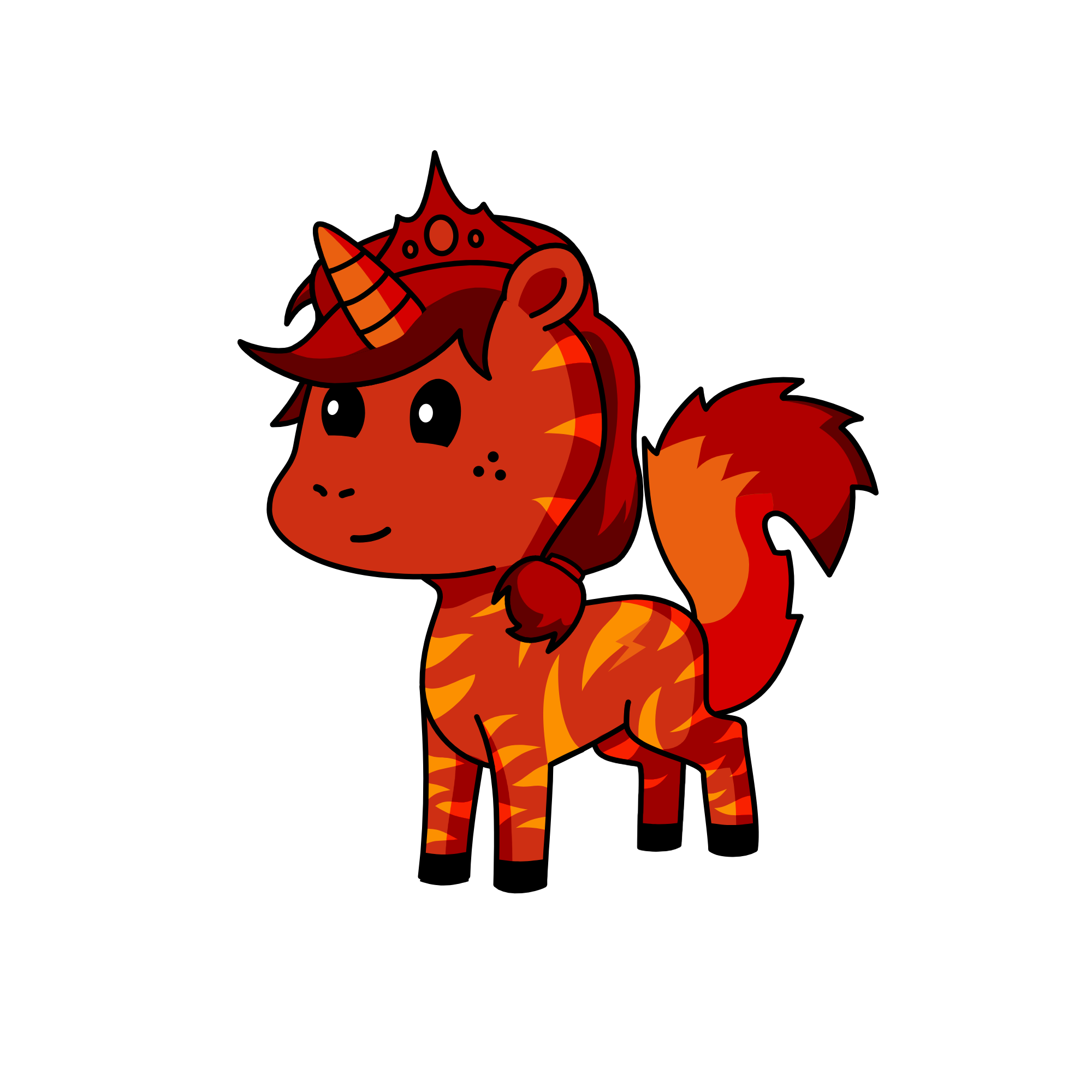 Flame, the unicorn