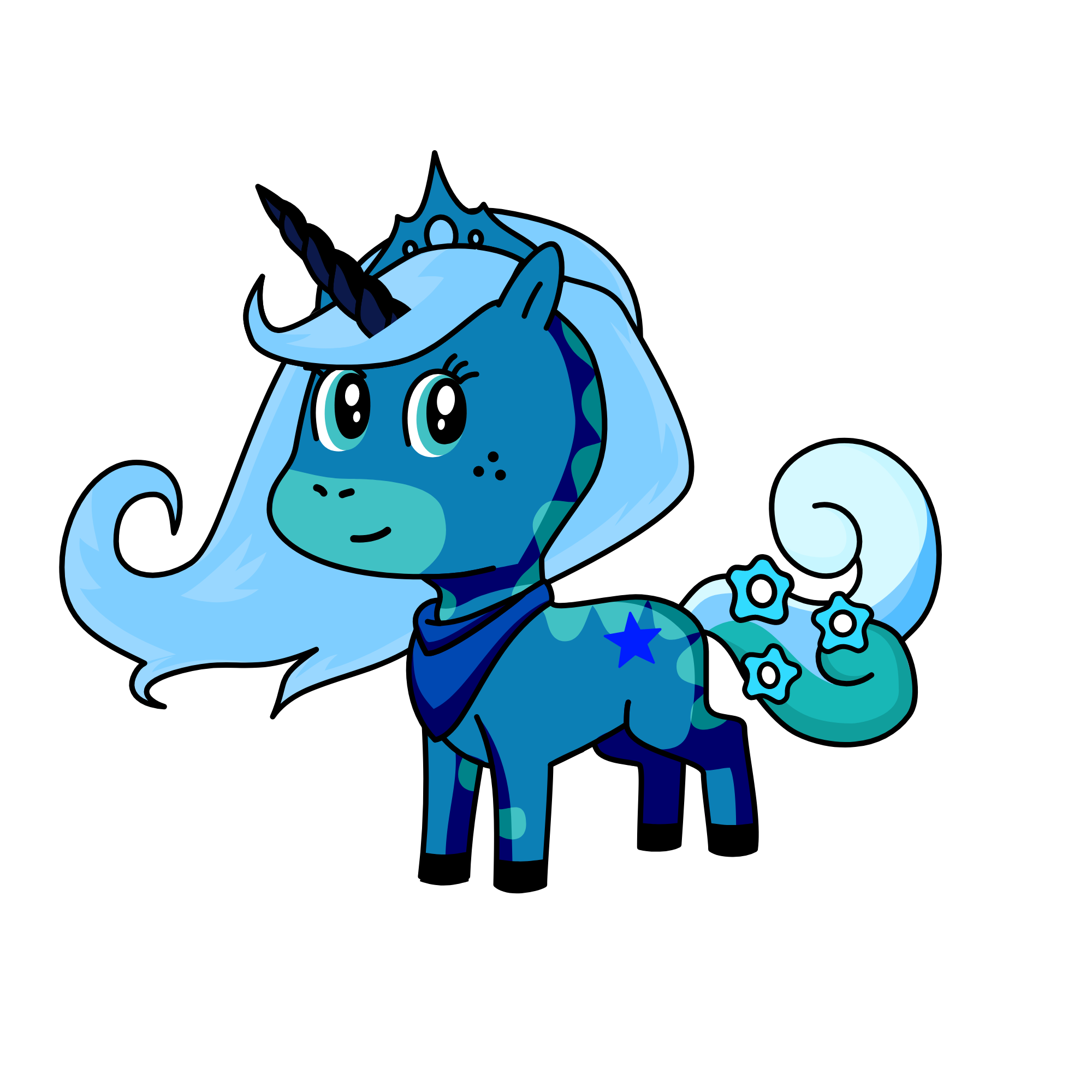 Snow, the unicorn
