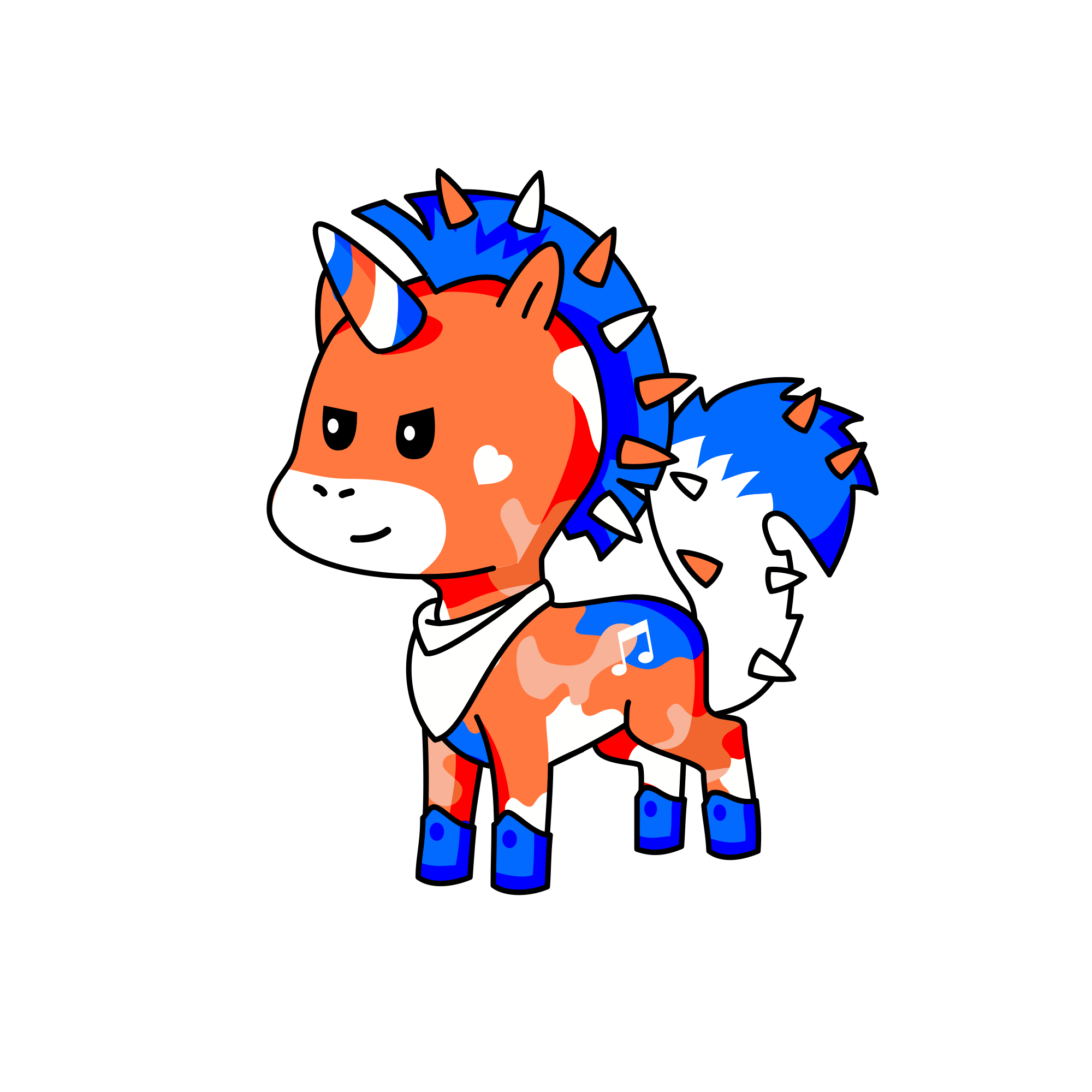 Oransy , the unicorn