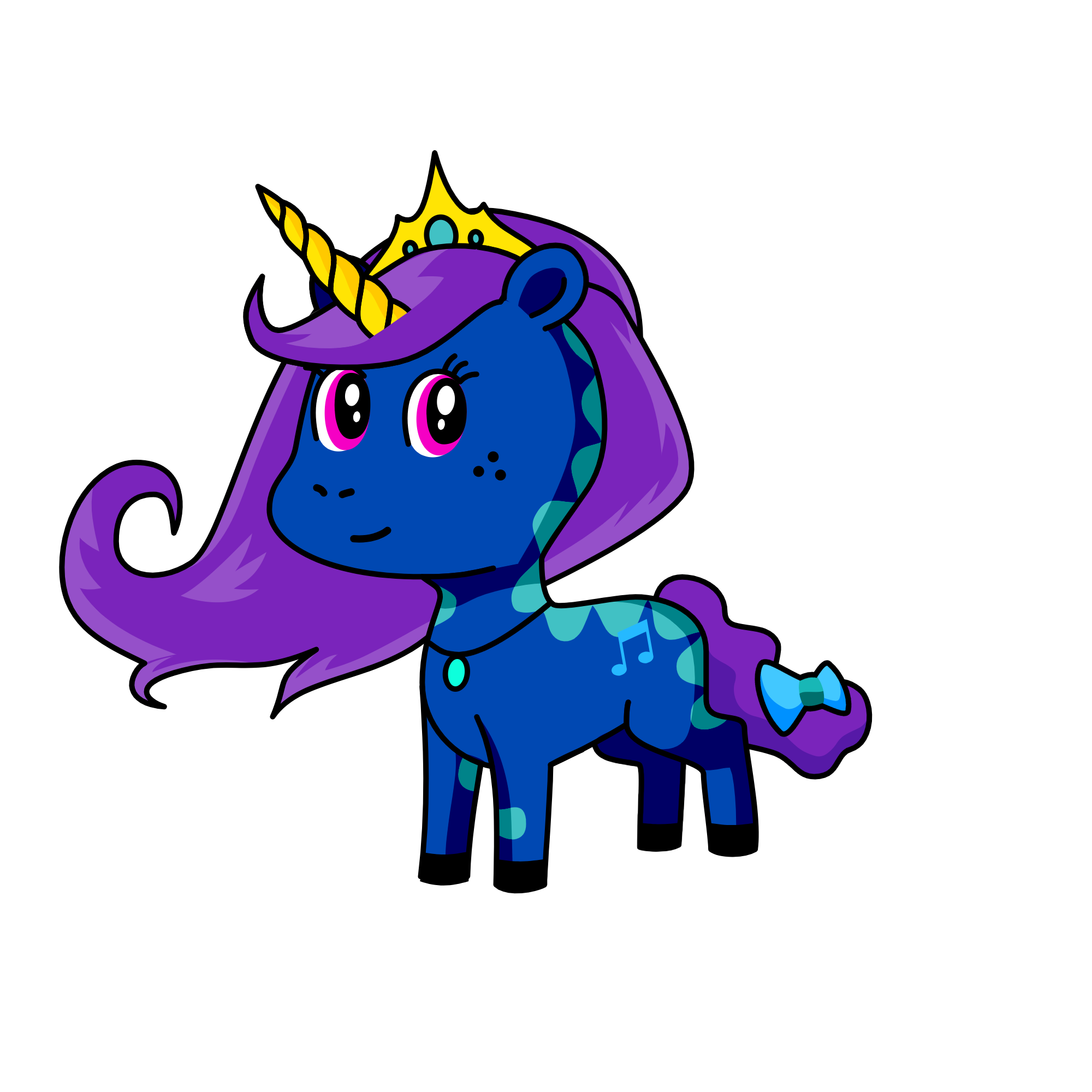 Midnight, the unicorn
