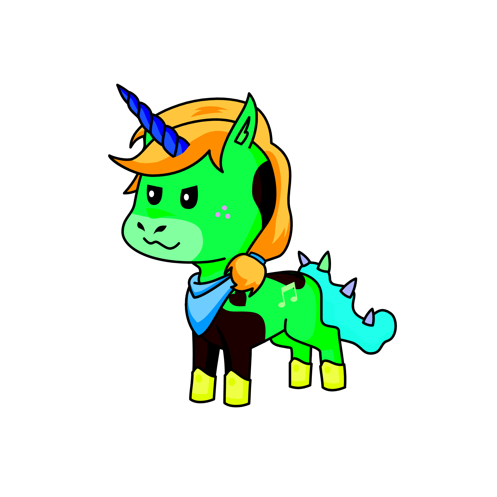 rock and roll dude, the unicorn