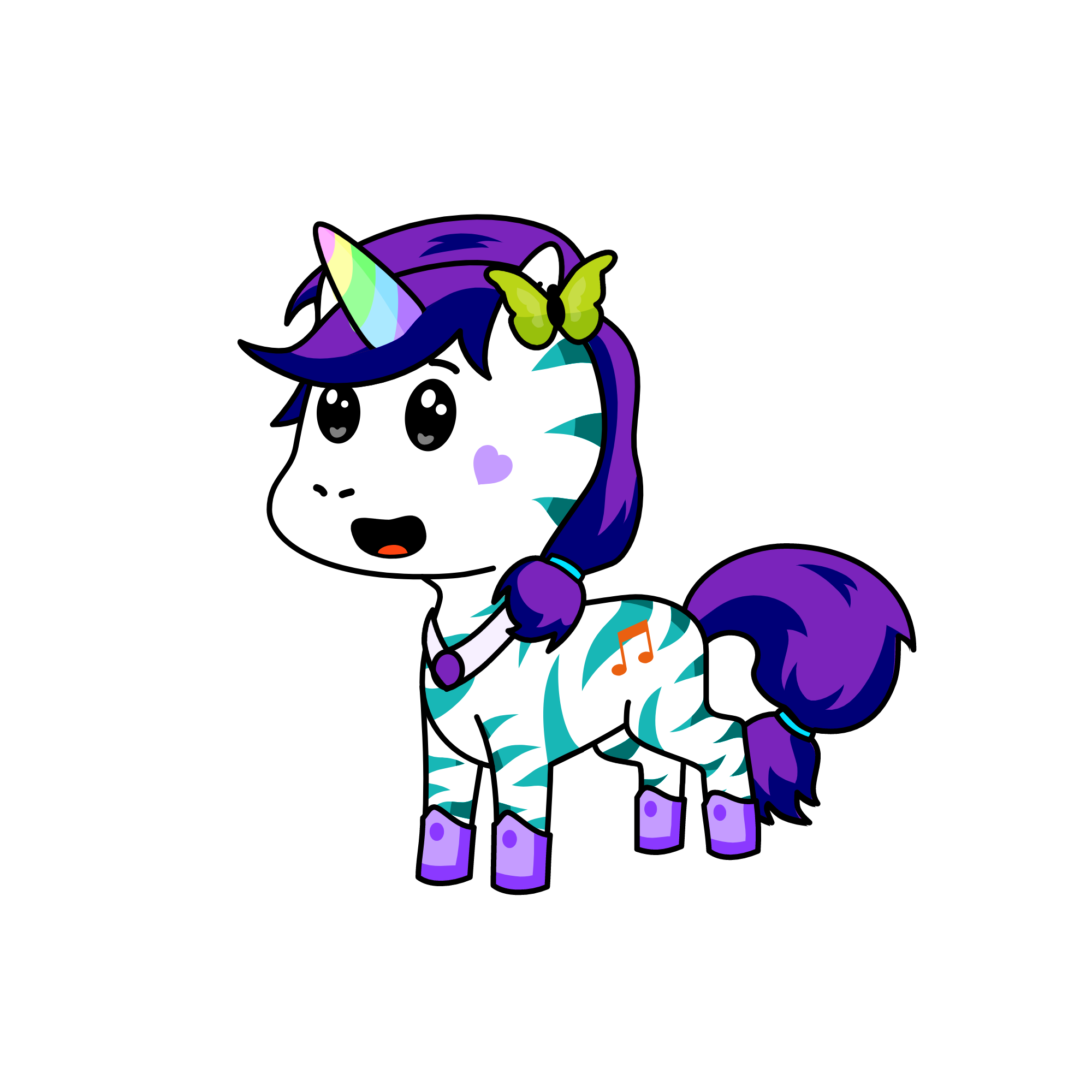 Amythest, the unicorn