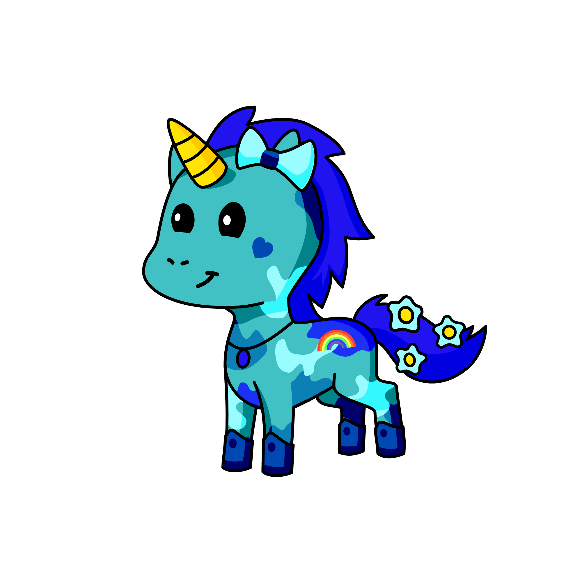 Sapphire, the unicorn