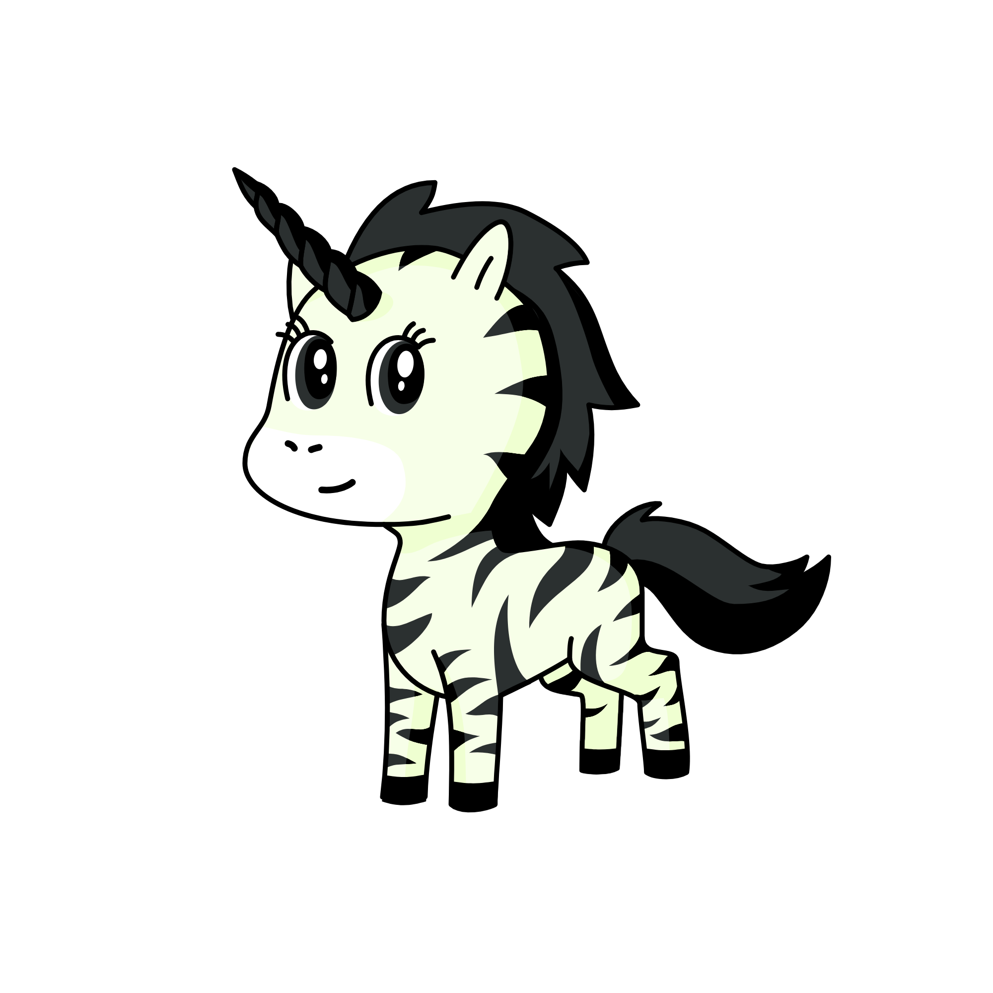 zebra, the unicorn