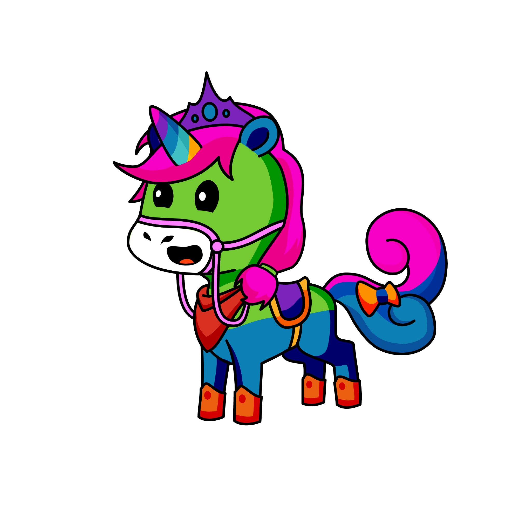 My sweet and cute small unicorn, the unicorn