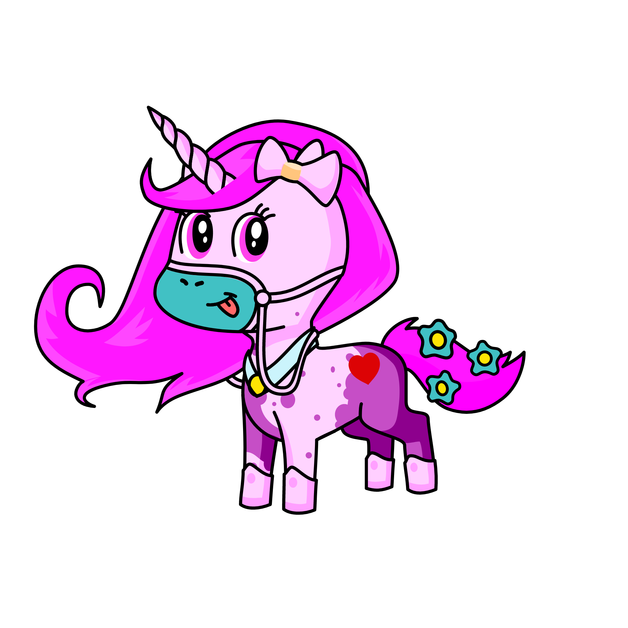 Pinky, the unicorn
