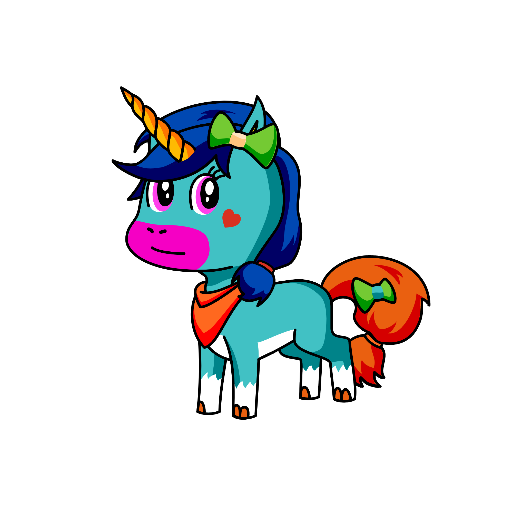 My travel cute unicorn, the unicorn