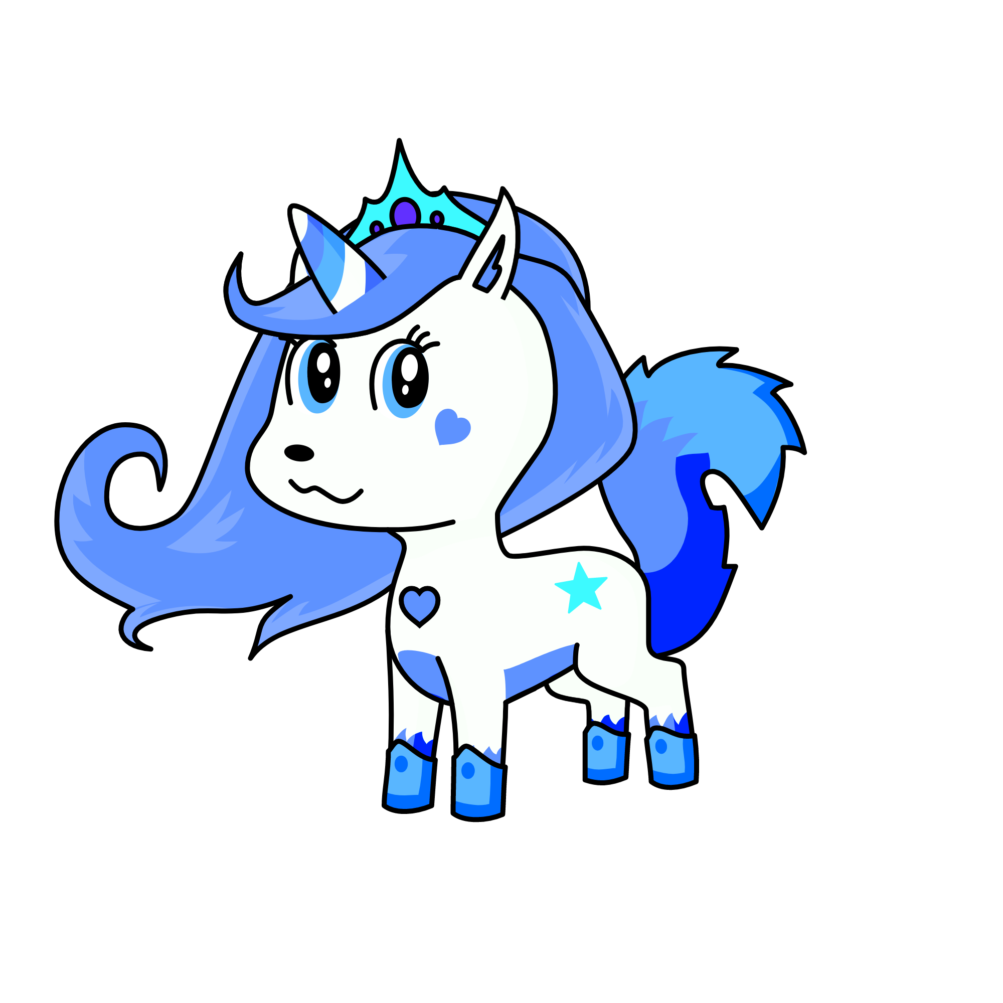 floating snow, the unicorn