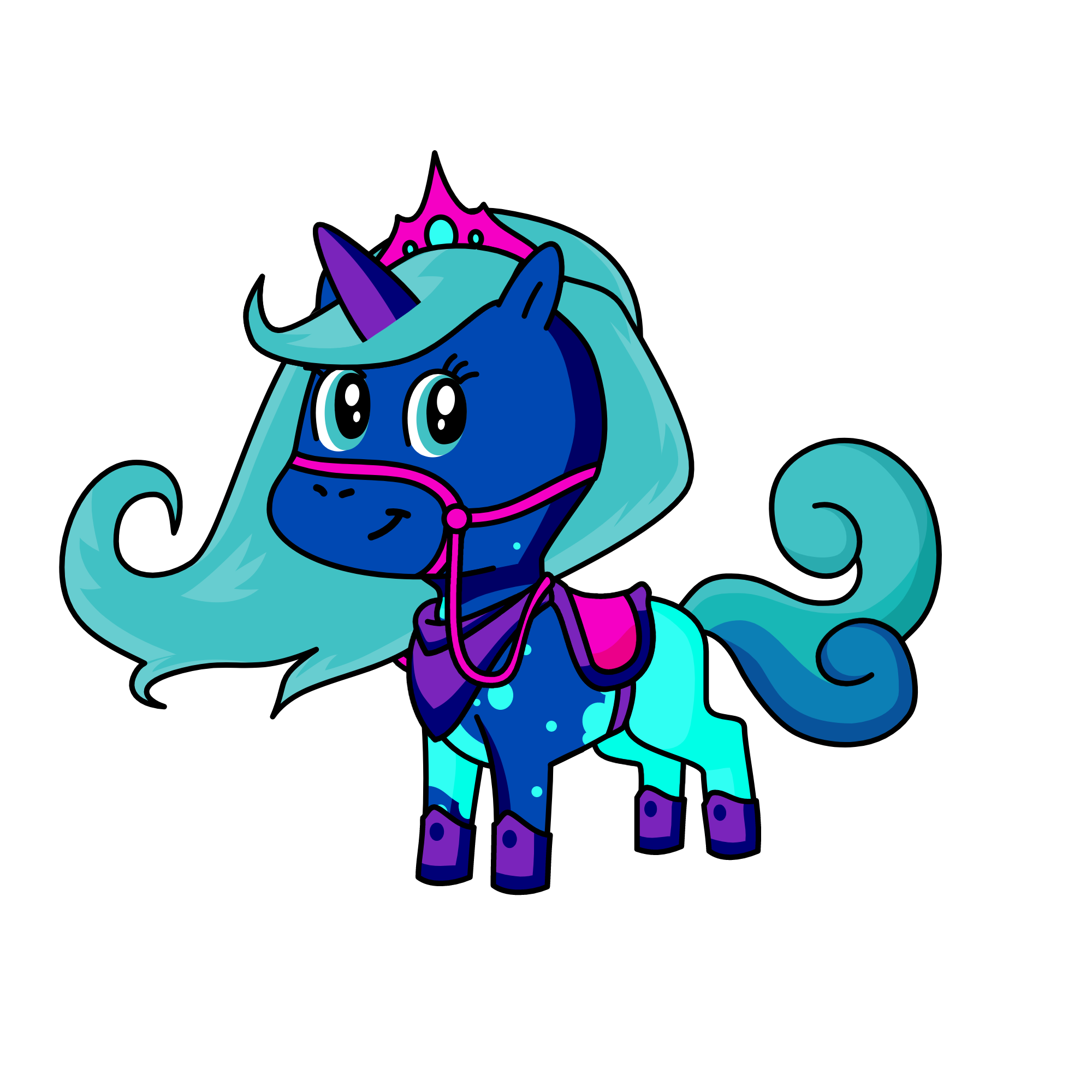 winter snow, the unicorn