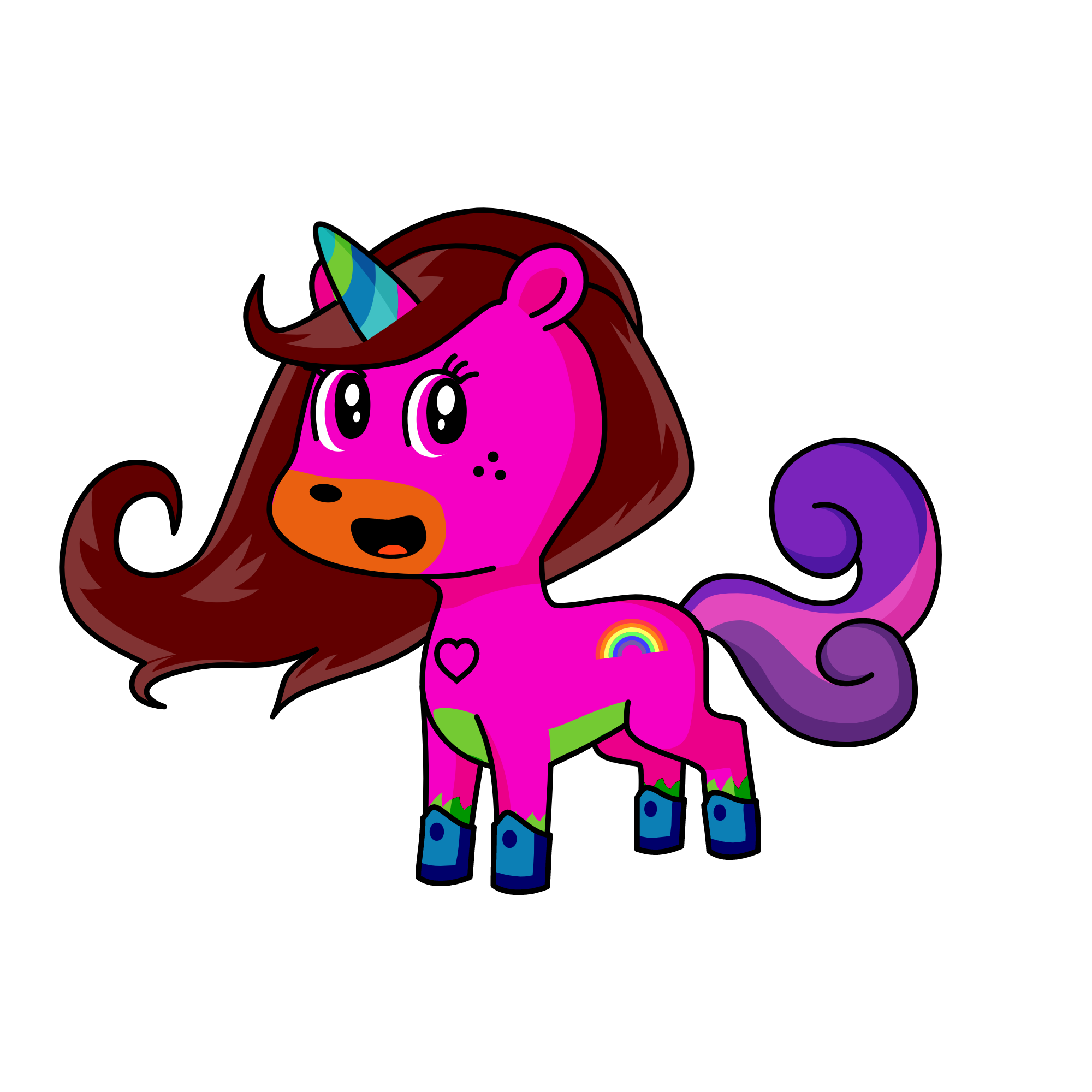 Cutey, the unicorn
