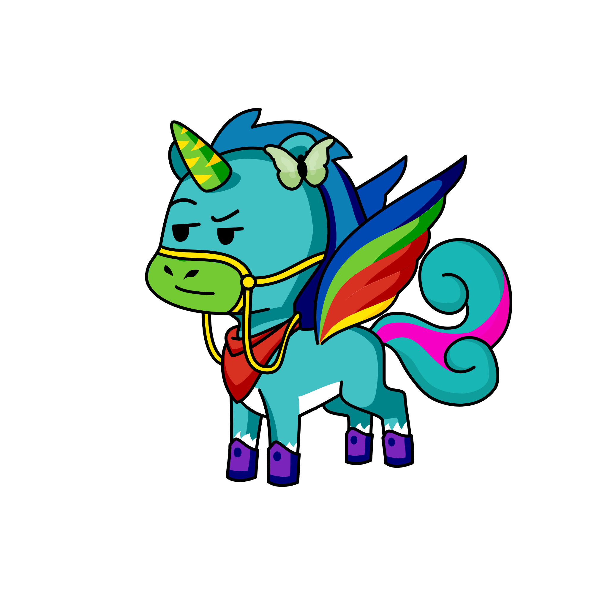 Row, the unicorn