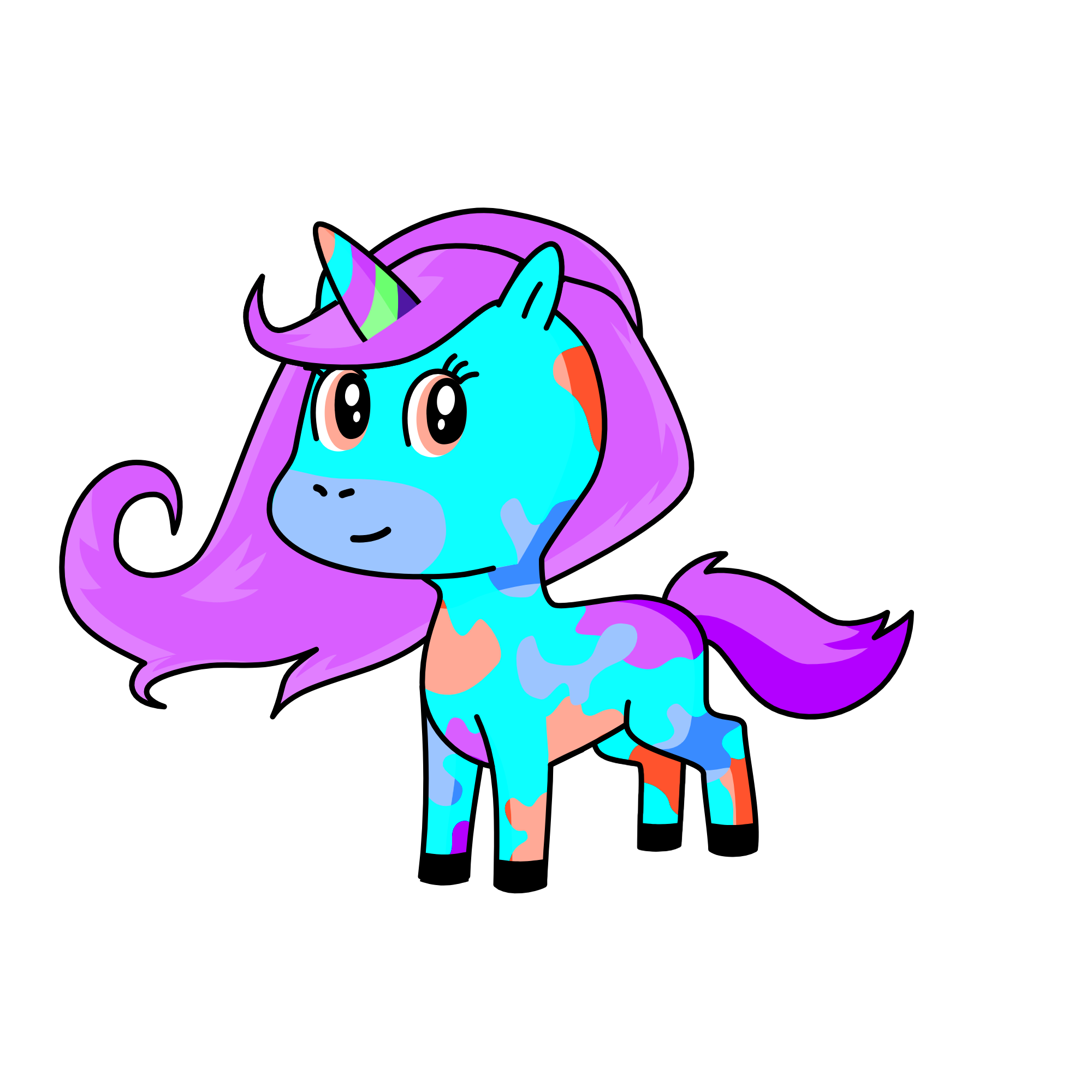 pastel, the unicorn