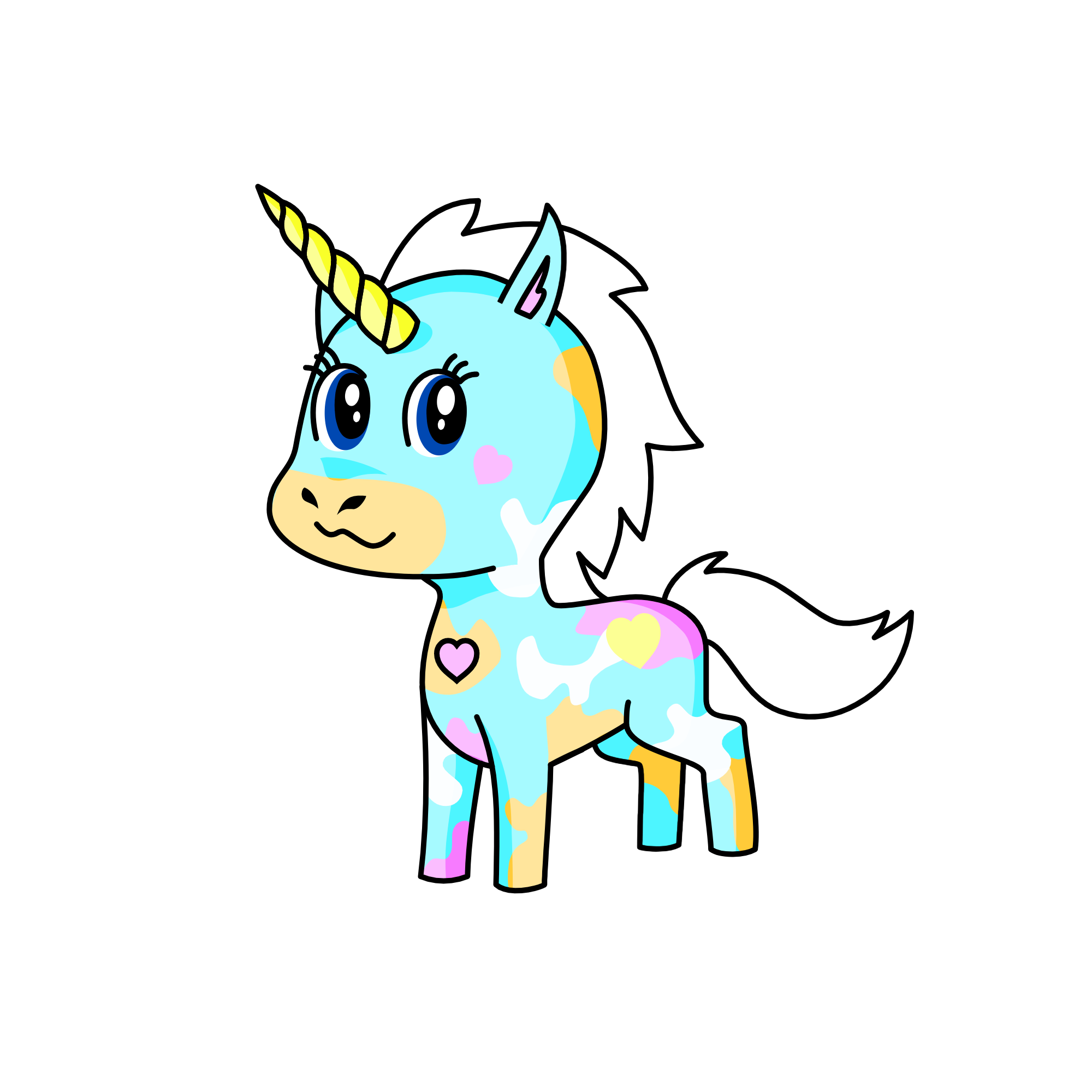rainbow pundle, the unicorn