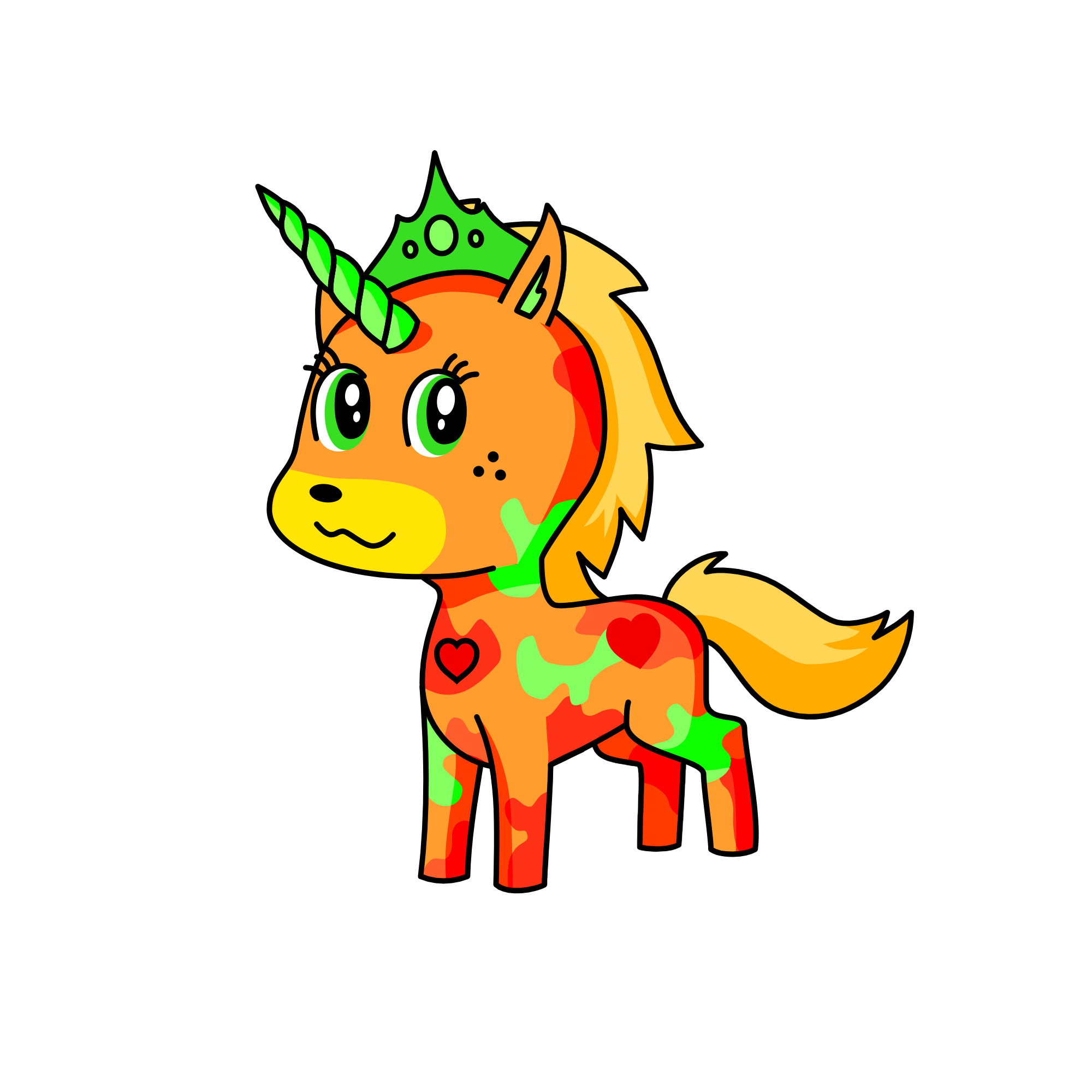 saucy, the unicorn