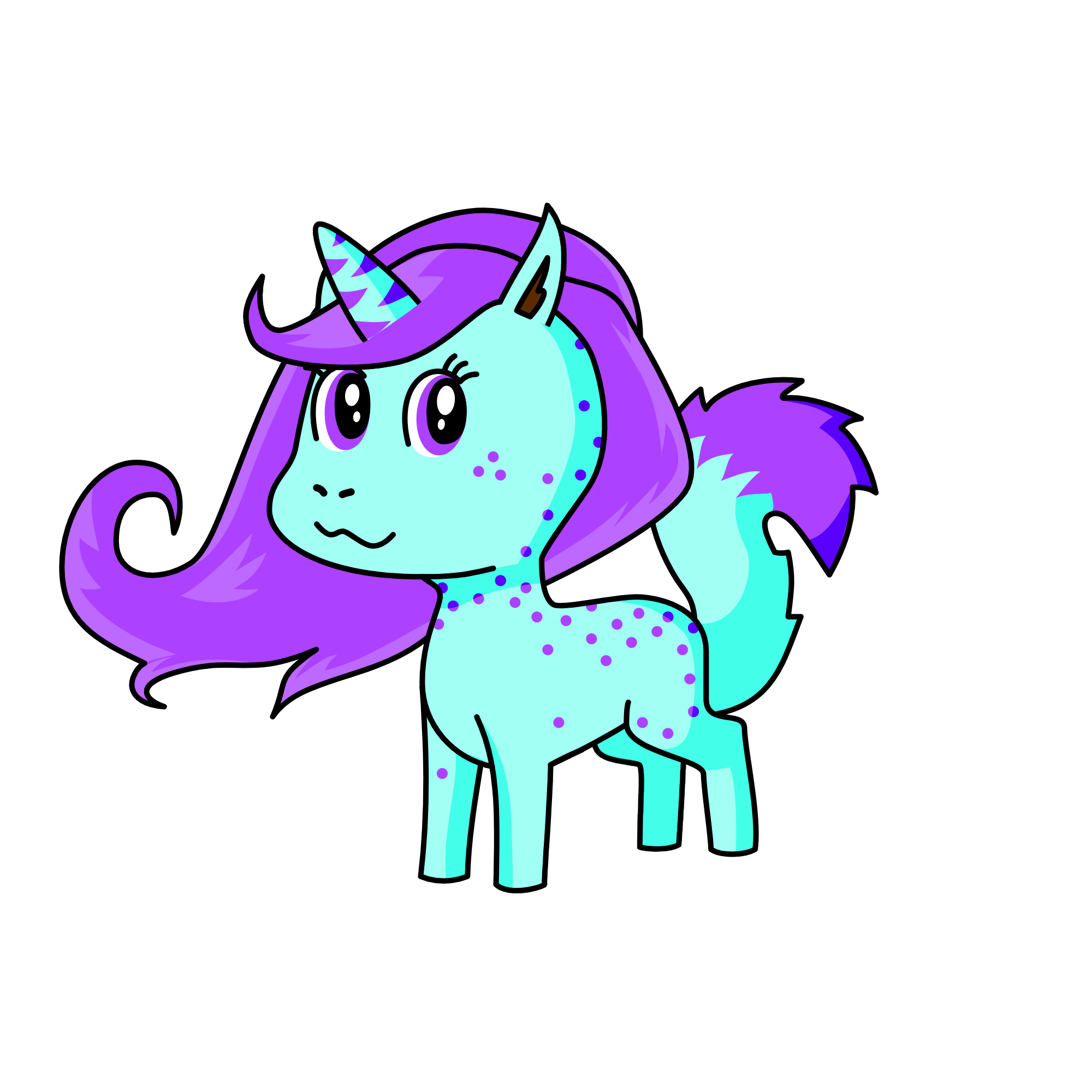 merpony cake, the unicorn