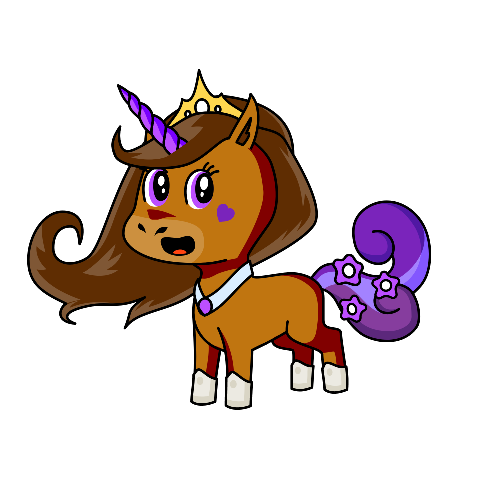 Princess Brownie, the unicorn